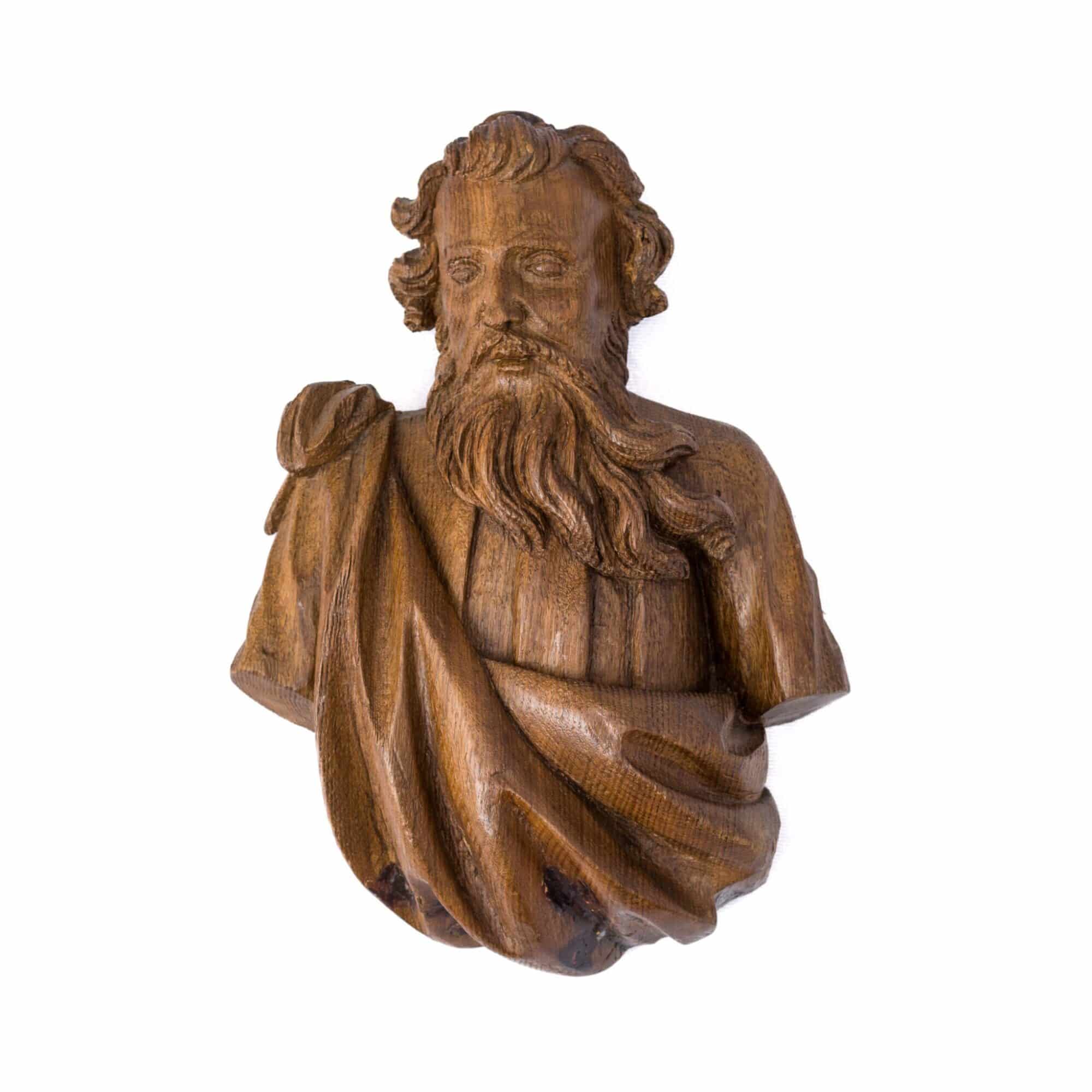 Renaissance carved Saints heads