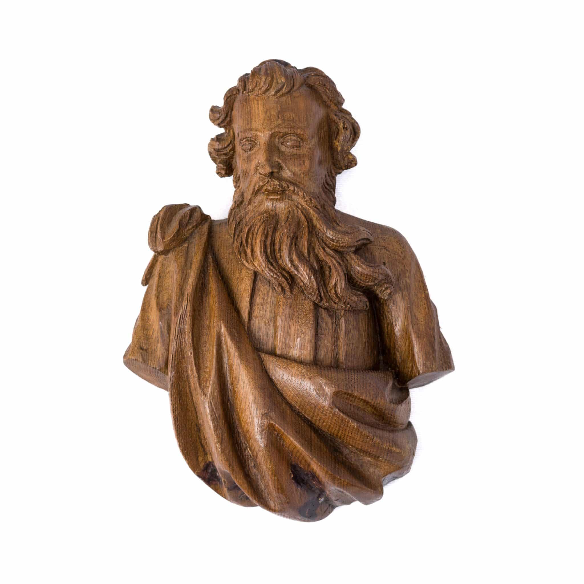 Renaissance carved Saints heads