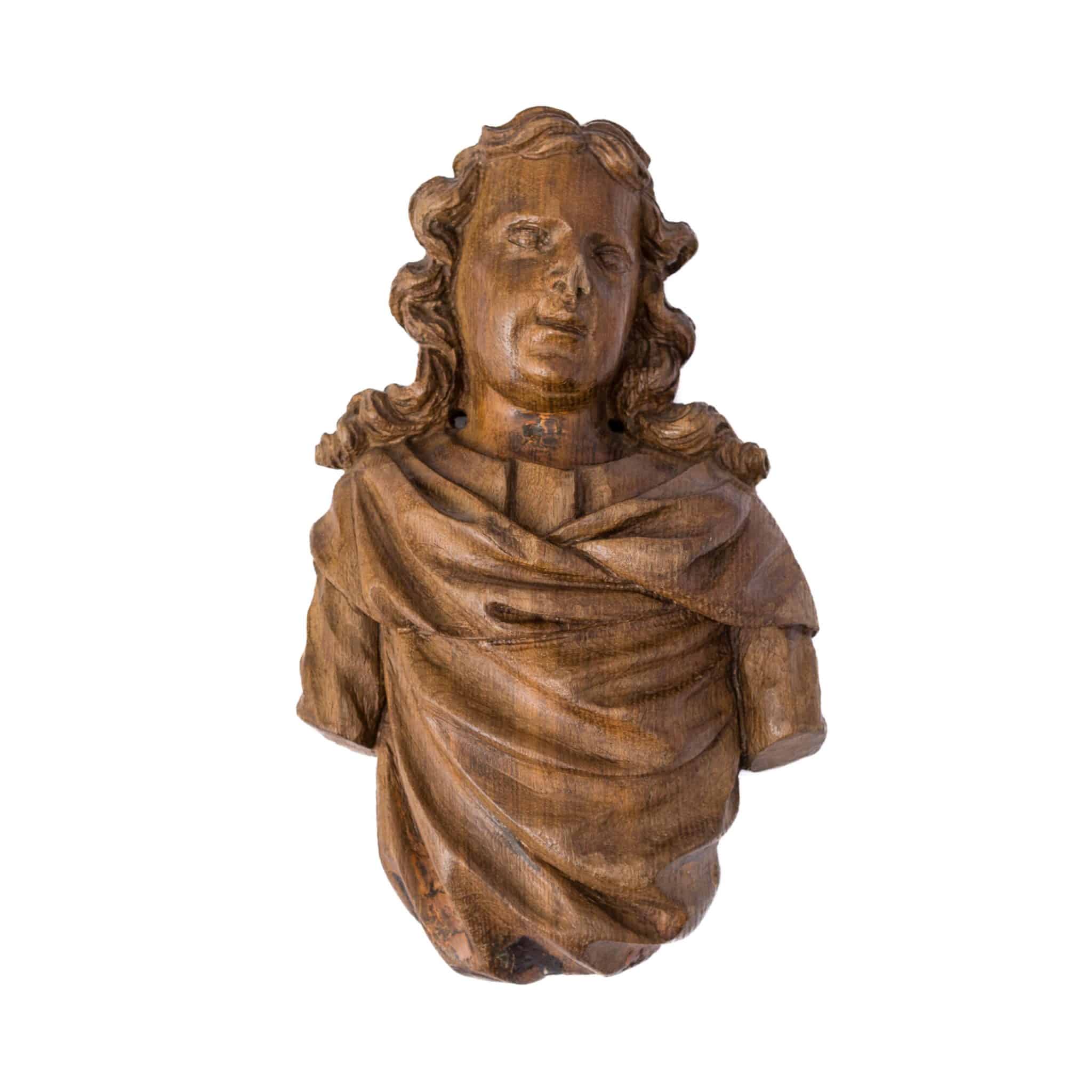 Renaissance carved Saints heads