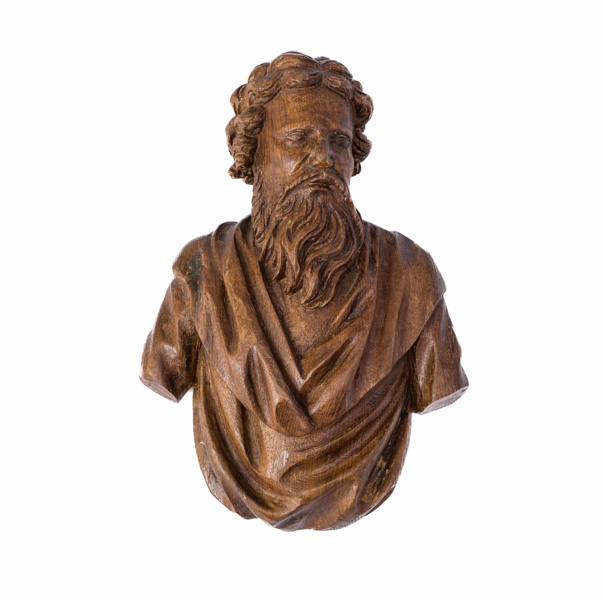 Renaissance carved Saints heads