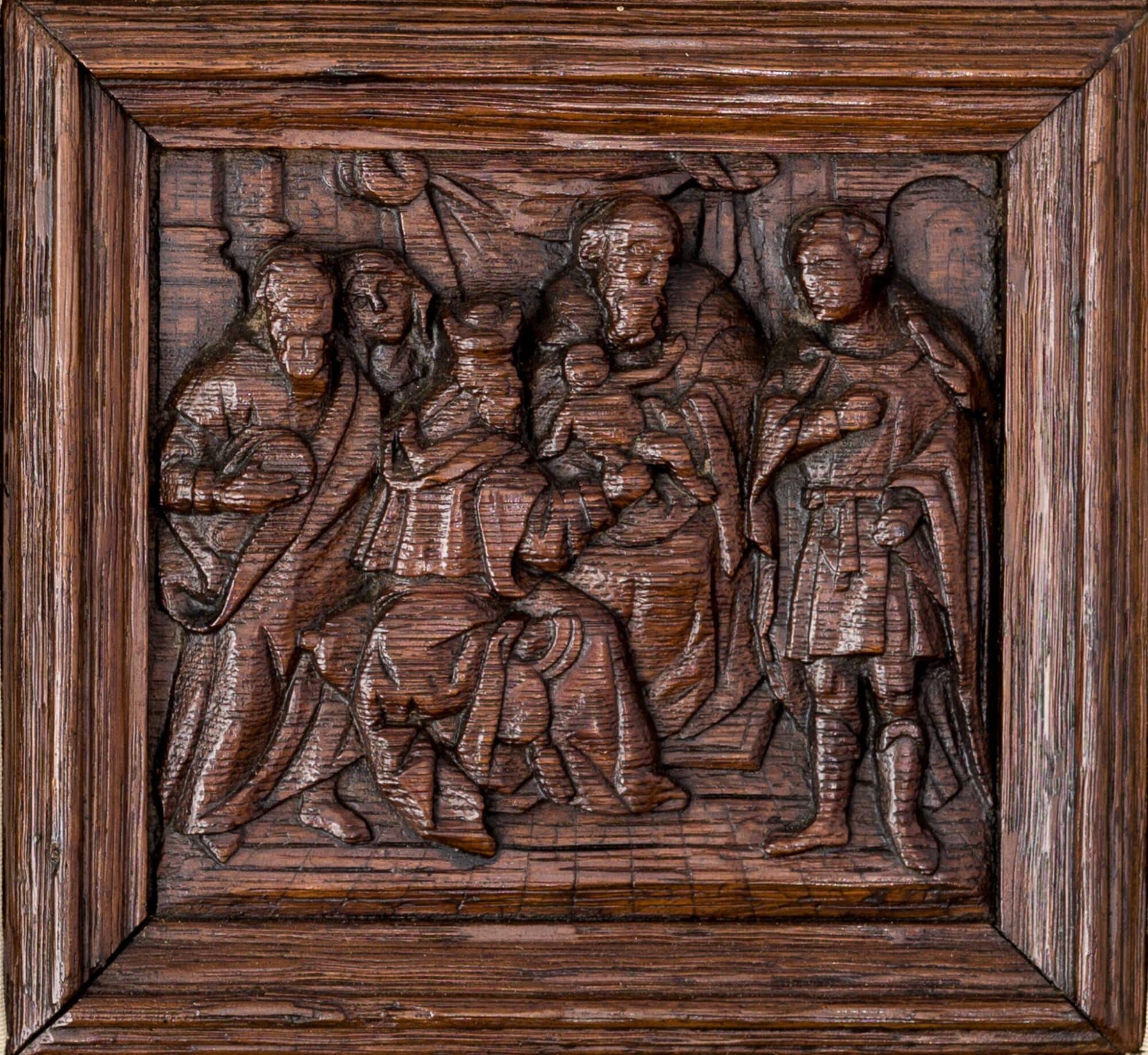 Renaissance carved oak panels