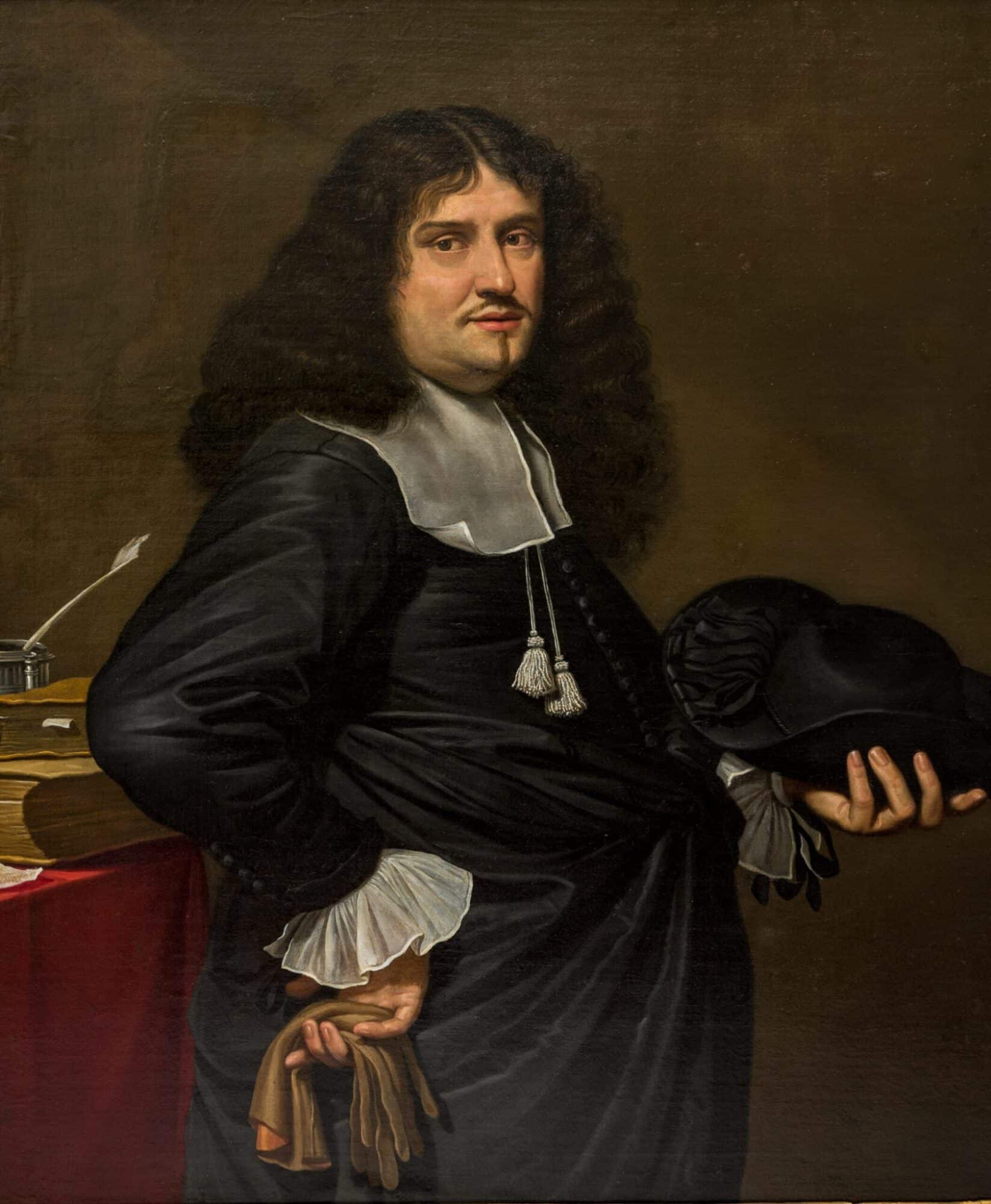 Dutch School Portrait of a Gentleman at His Desk