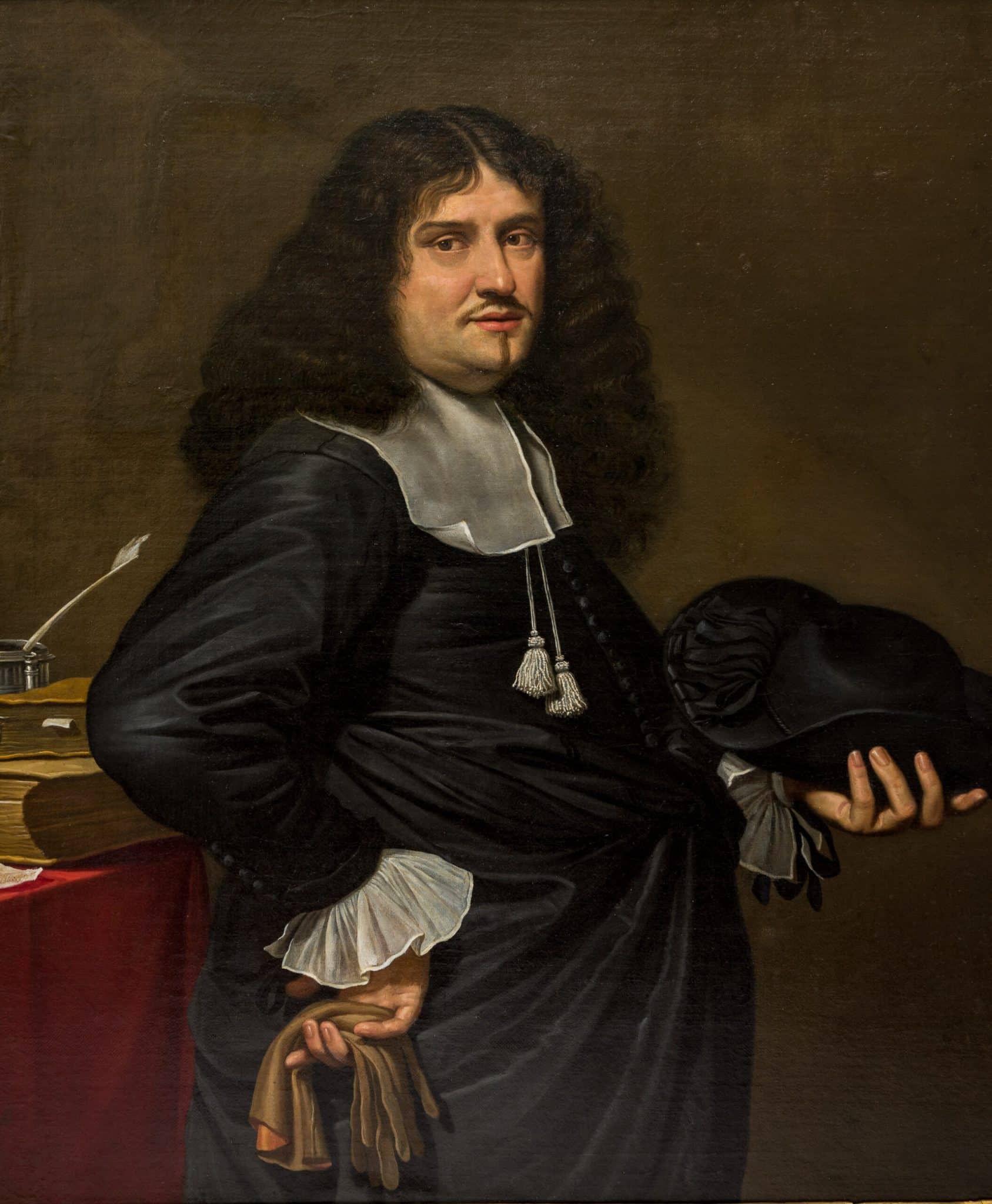 Dutch School Portrait of a Gentleman at His Desk