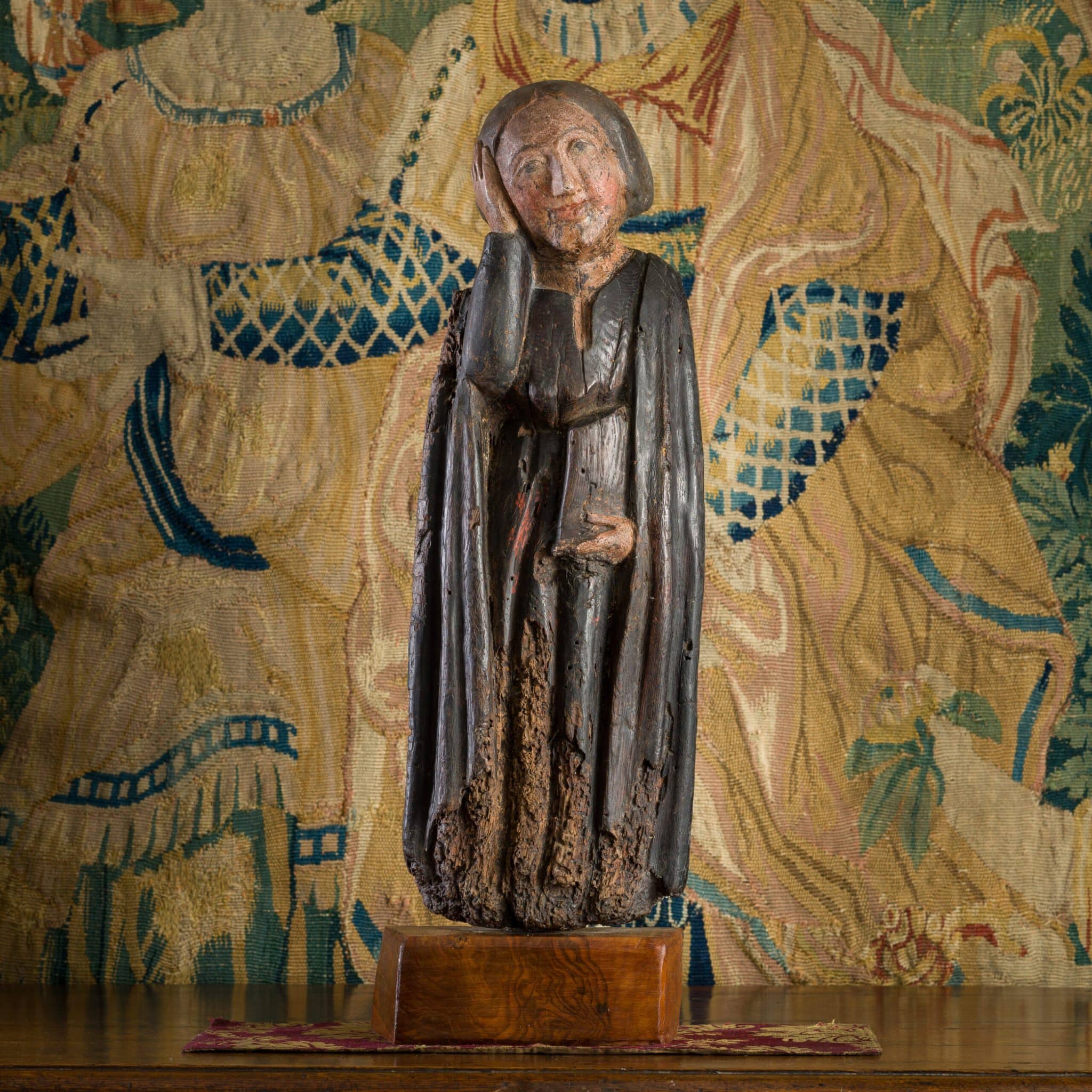 Medieval oak sculpture