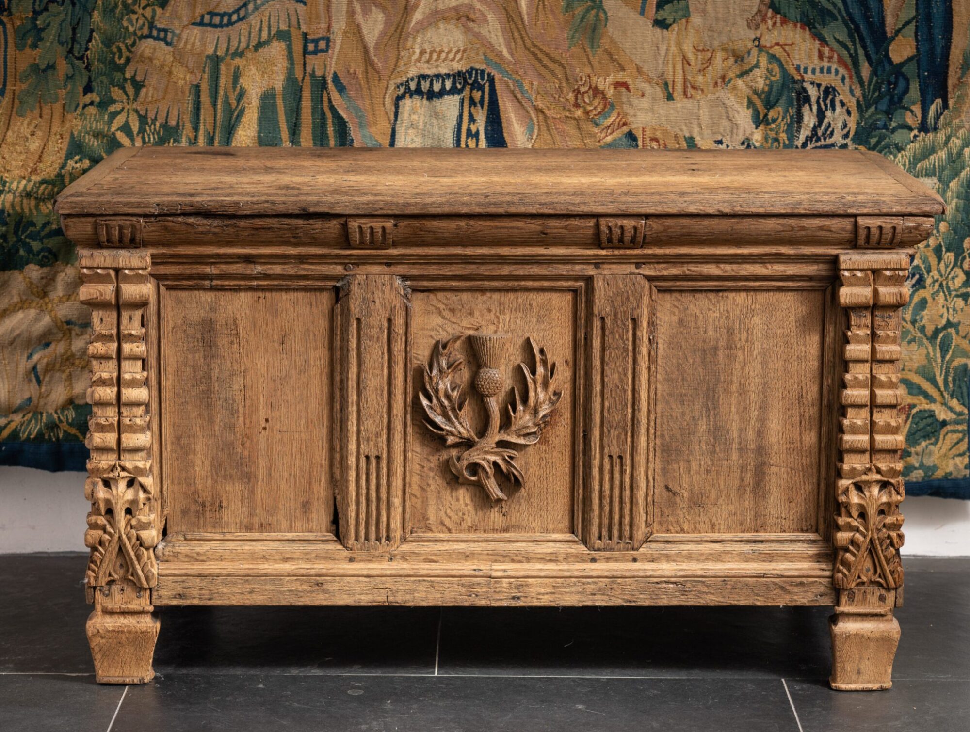Important Scottish oak chest