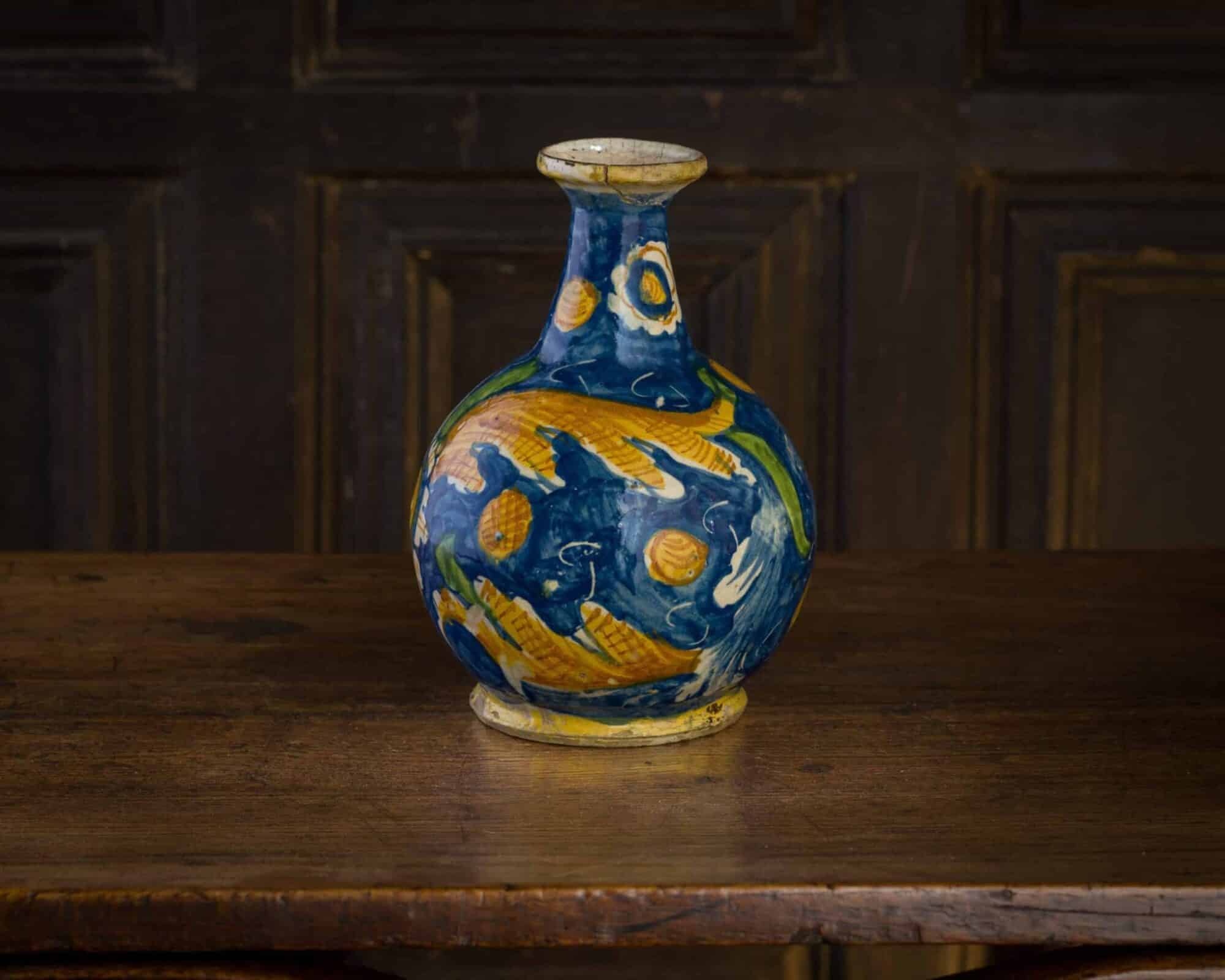 Sicilian Maiolica Pharmacy Bottle
