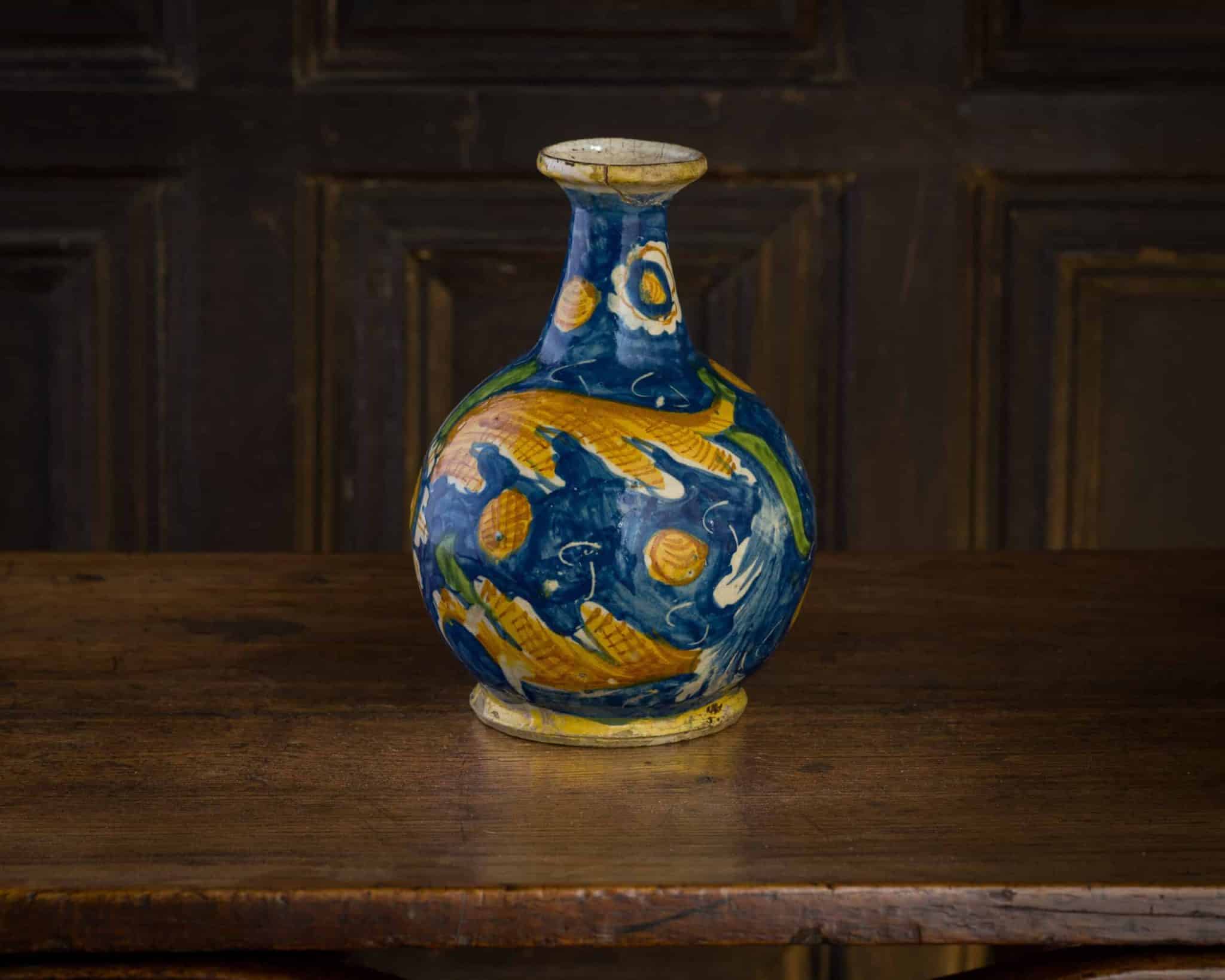 Sicilian Maiolica Pharmacy Bottle