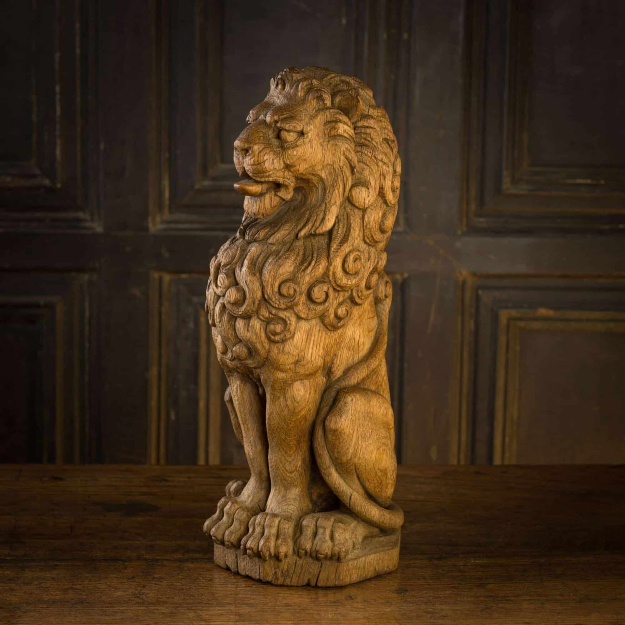English oak lion