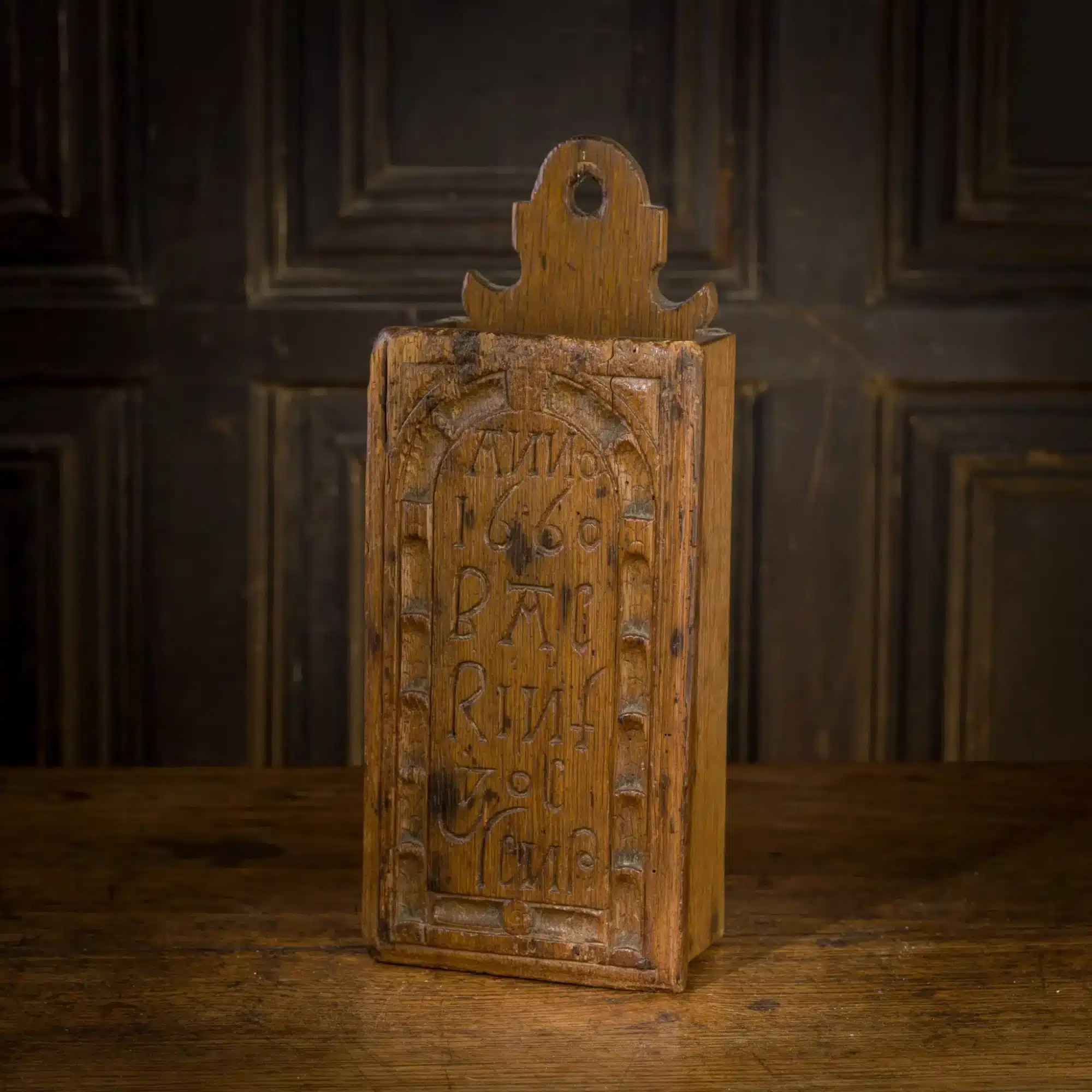 17th century candle box