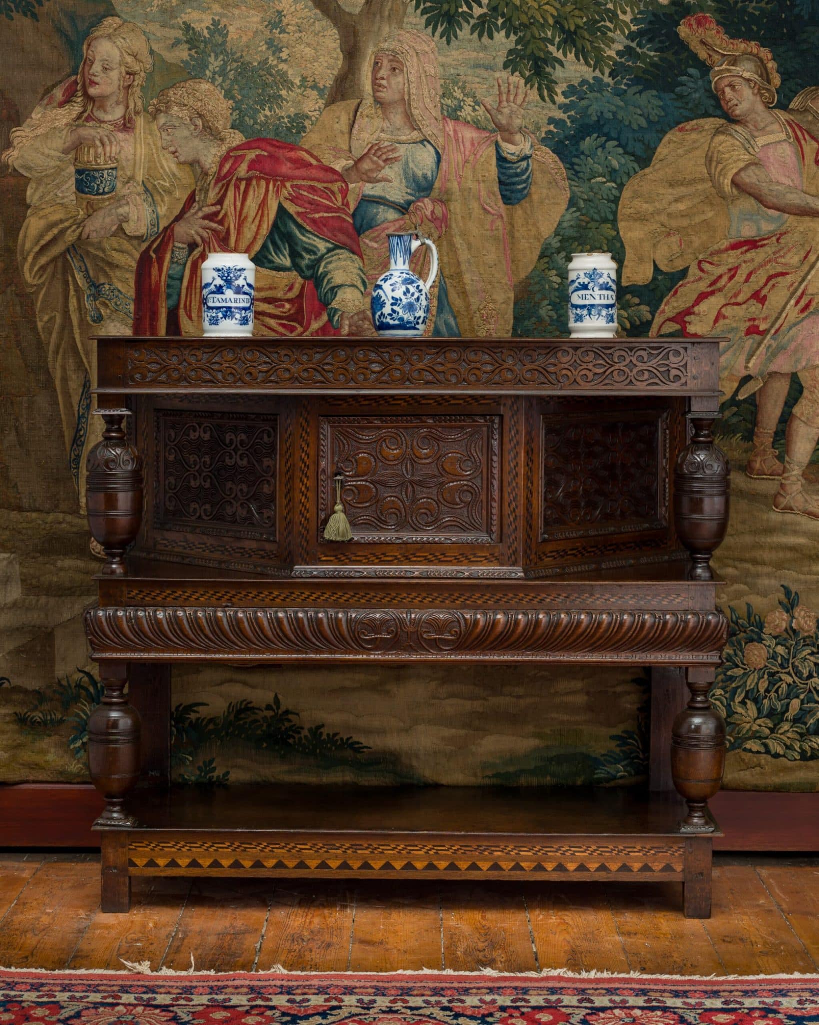 Charles I oak livery cupboard