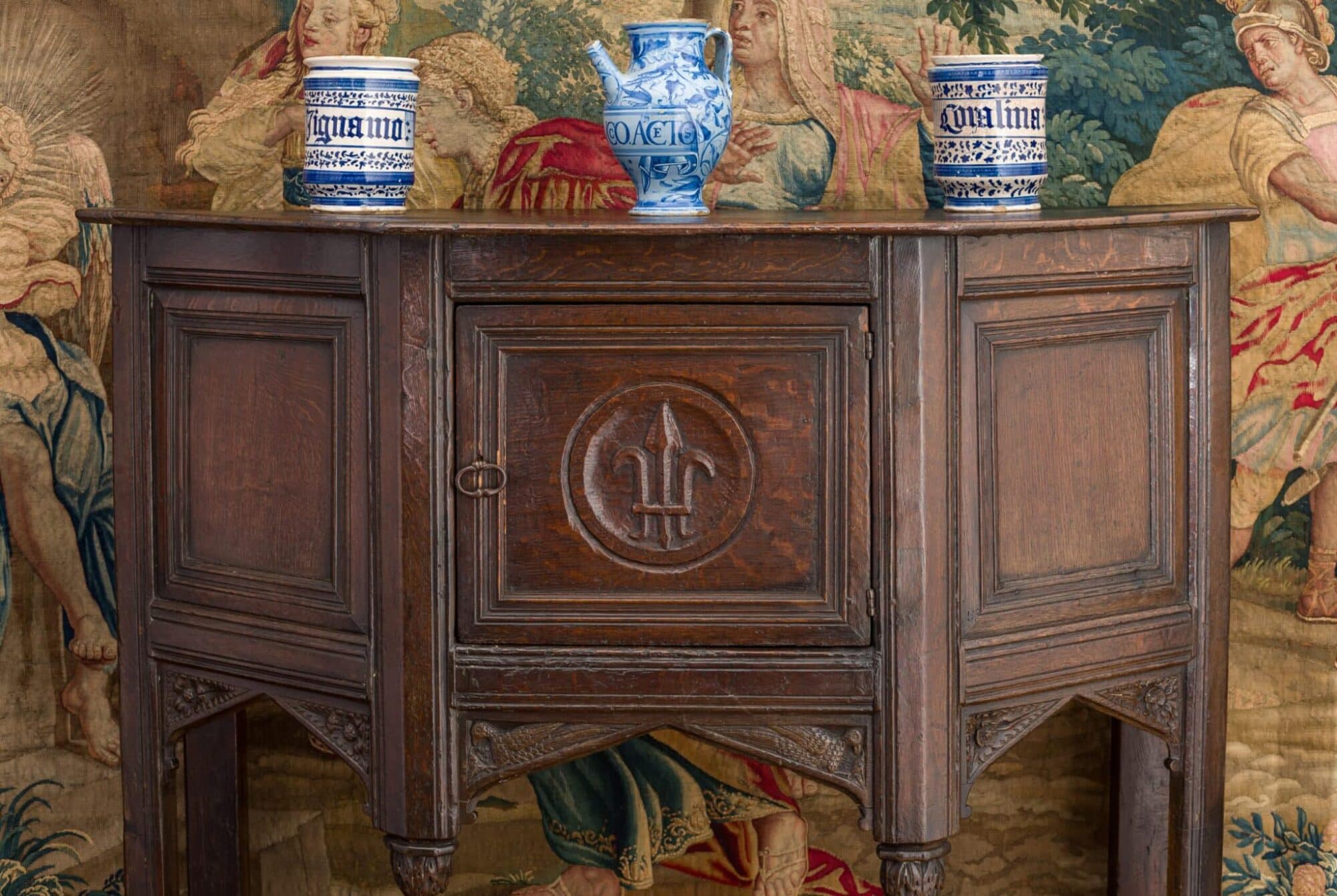 Henry VIII joined oak cupboard