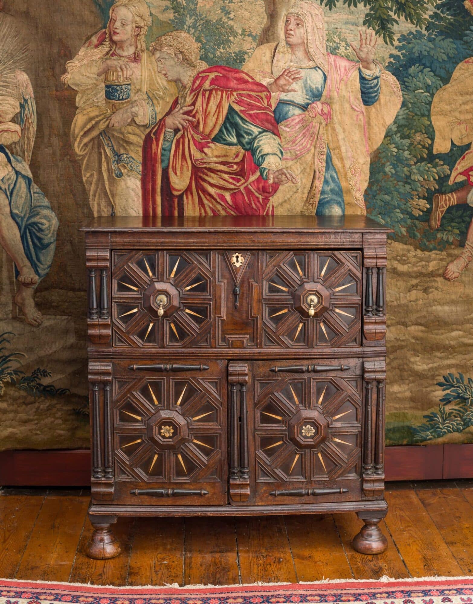 Charles II inlaid chest of drawers