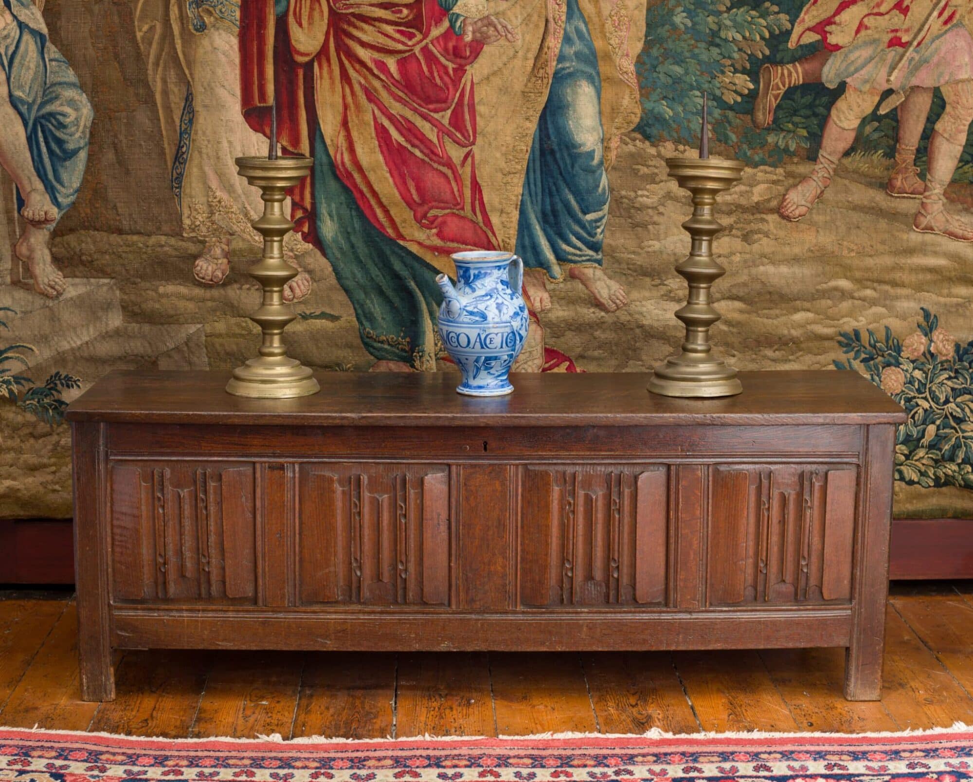 Henry VIII / Edward VI Welsh Joined Oak Linenfold Chest