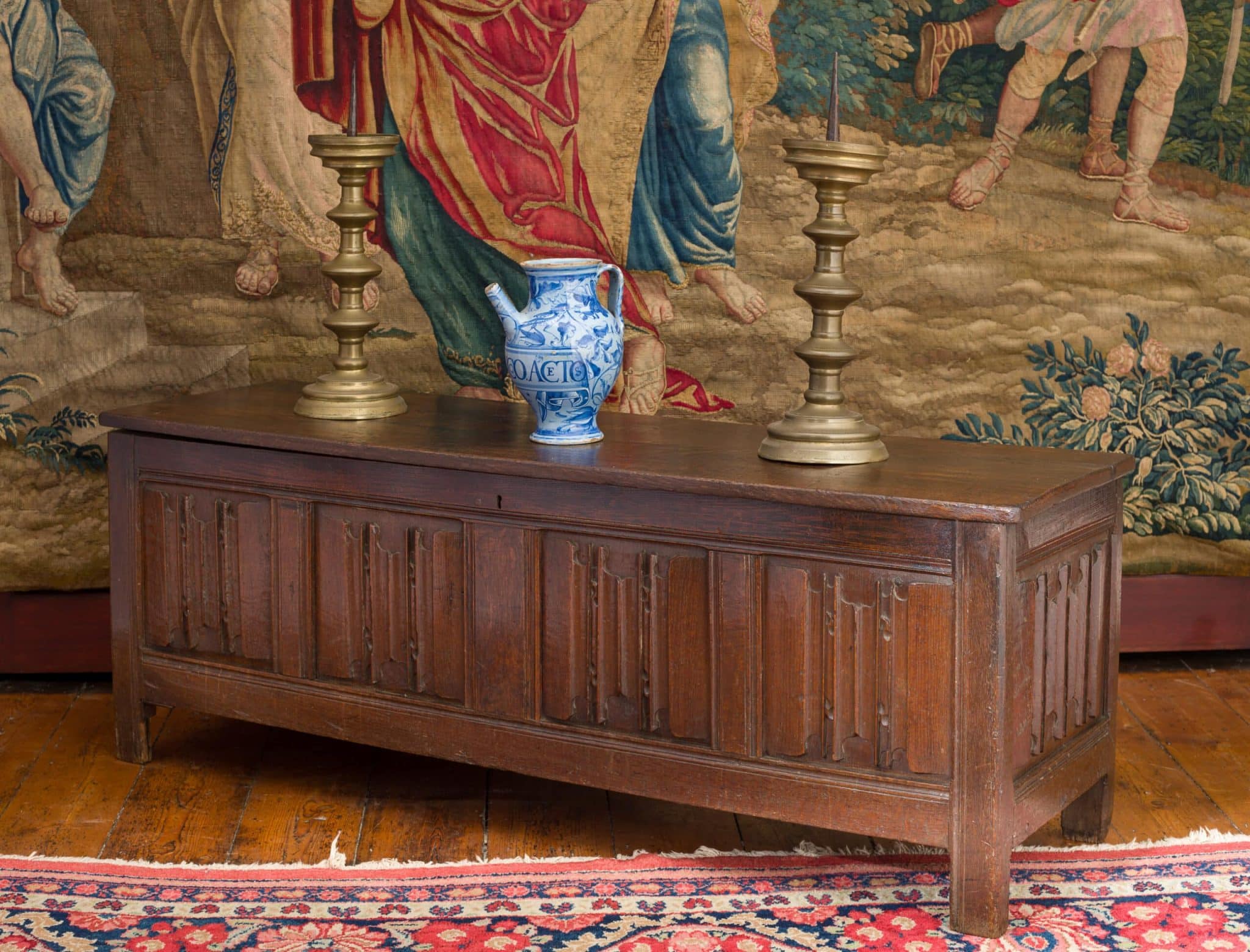 Henry VIII / Edward VI Welsh Joined Oak Linenfold Chest
