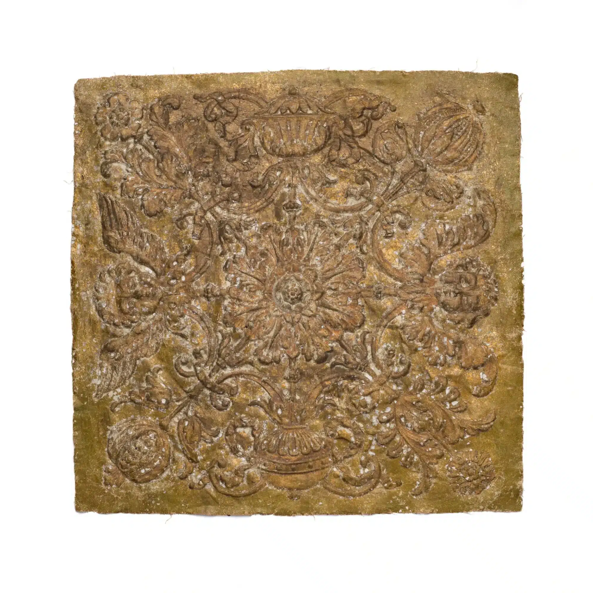 Henry VIII Gilt-Embossed Fabric Ceiling Panel