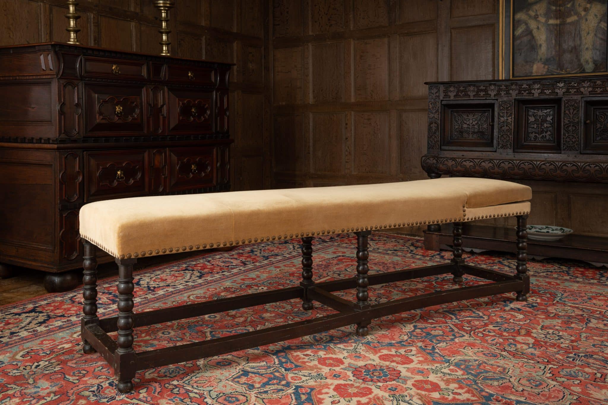 Charles II upholstered day bed