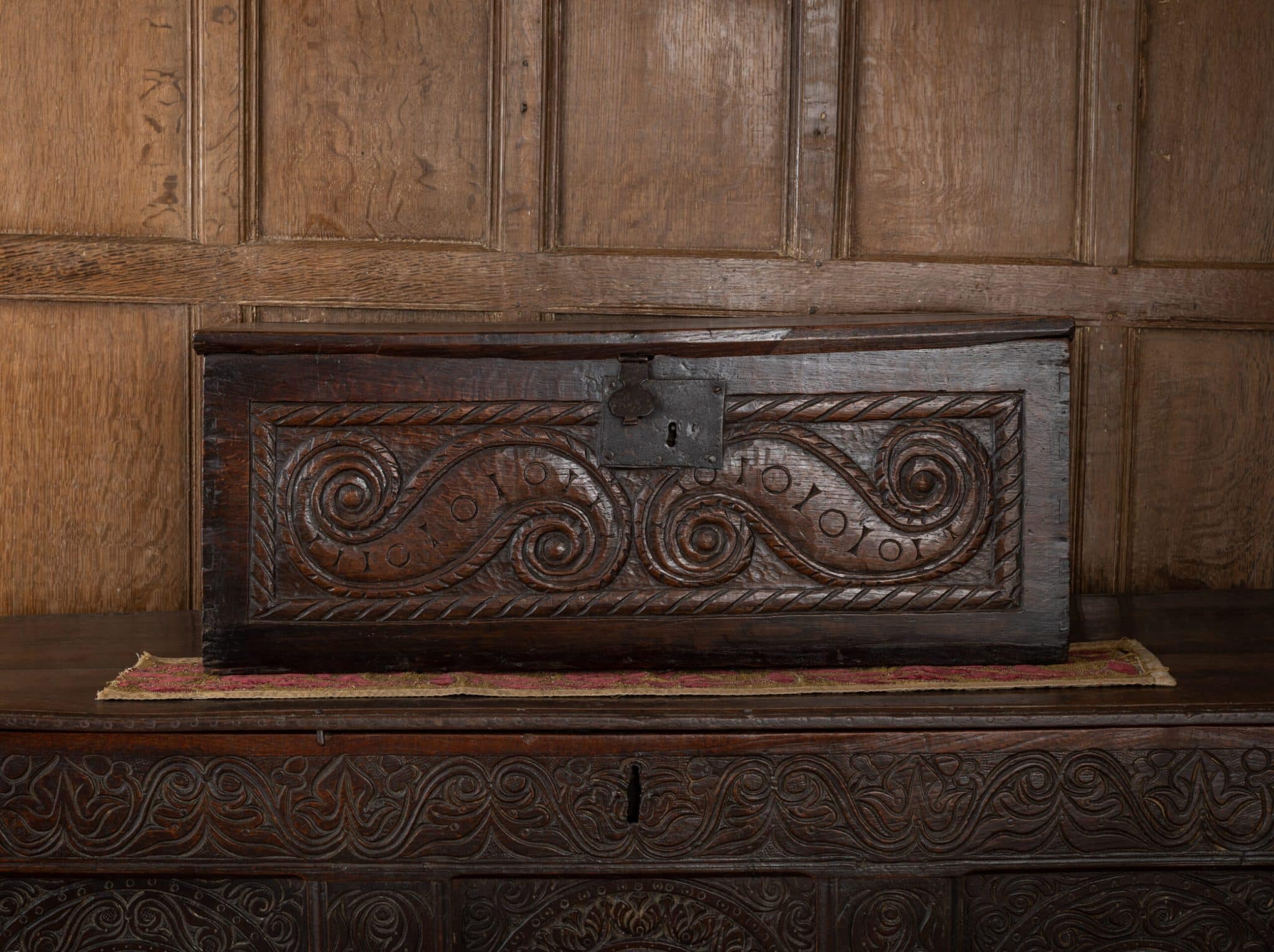English Renaissance oak box