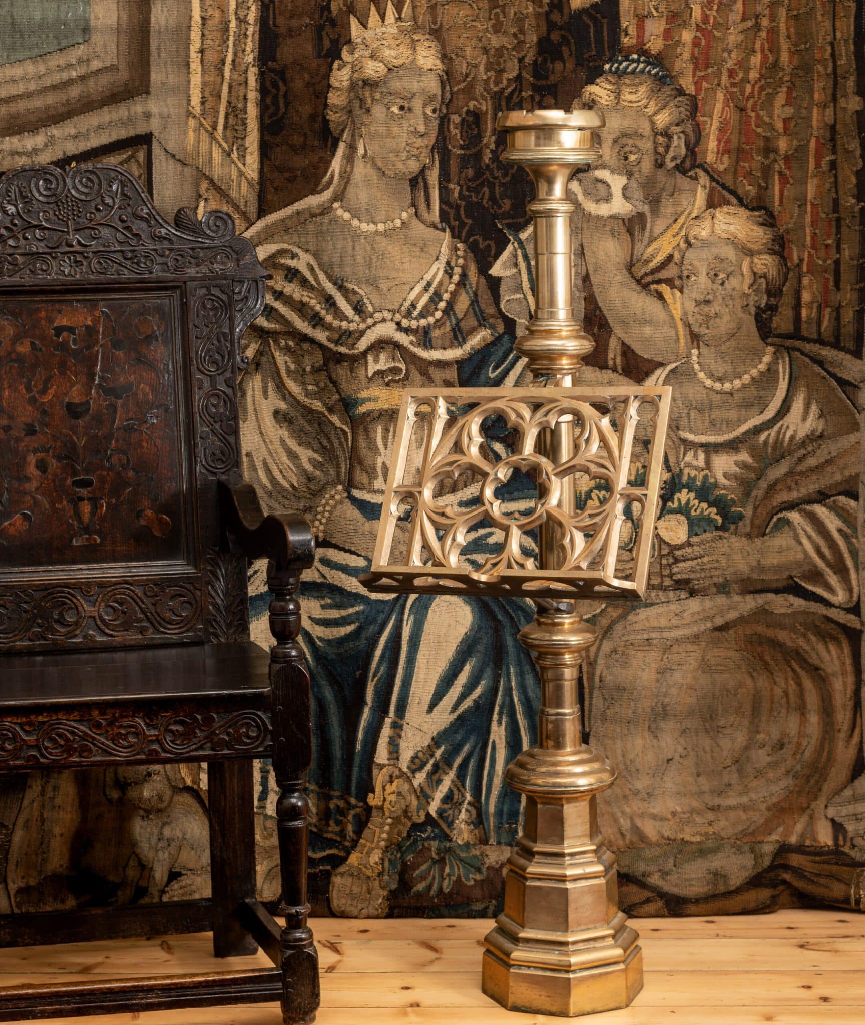 Gothic brass lecturn