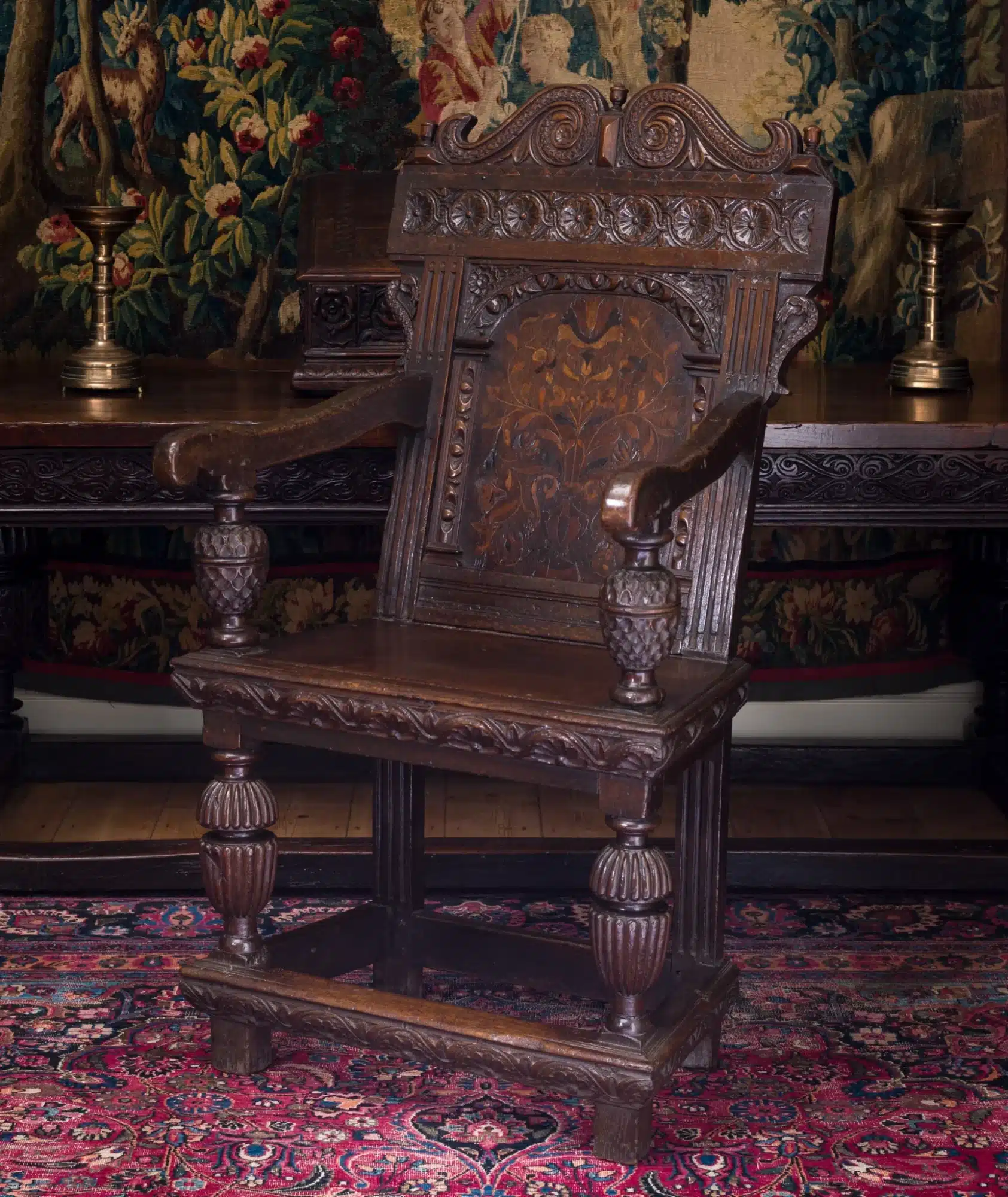 Elizabeth I inlaid armchair