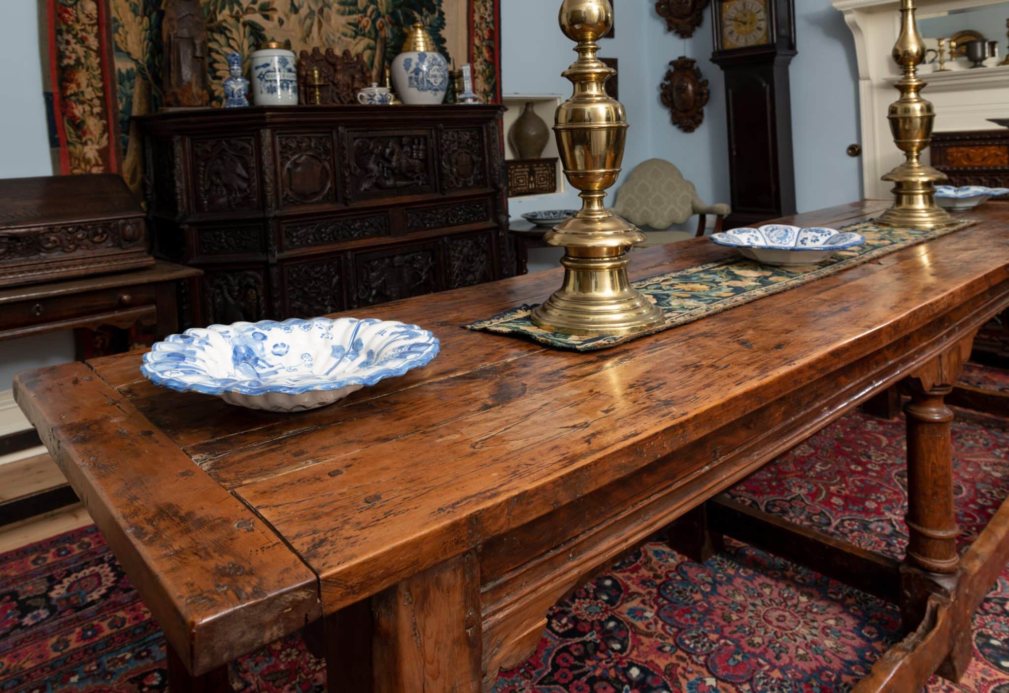 Charles I Yew wood long table