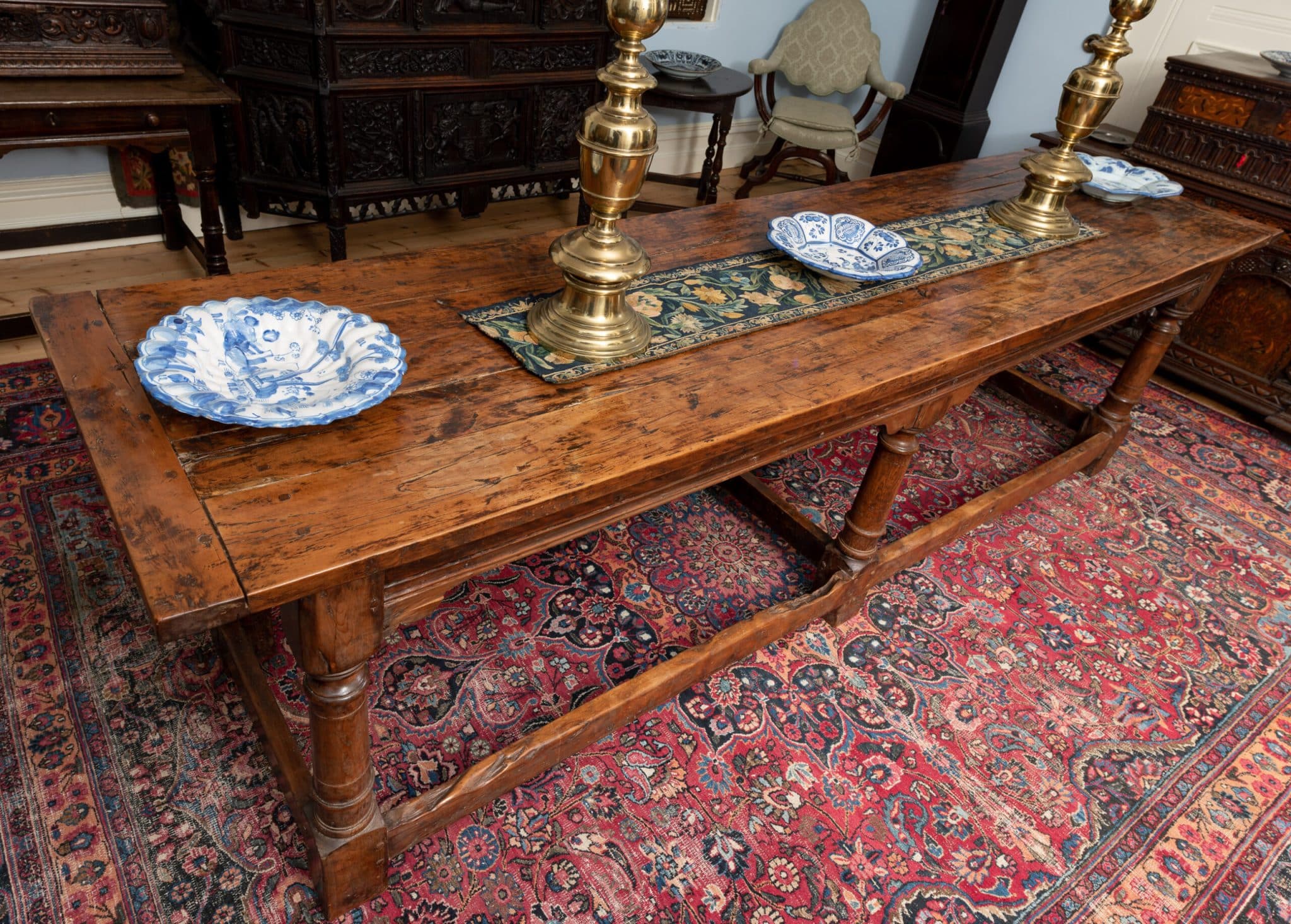 Charles I Yew wood long table