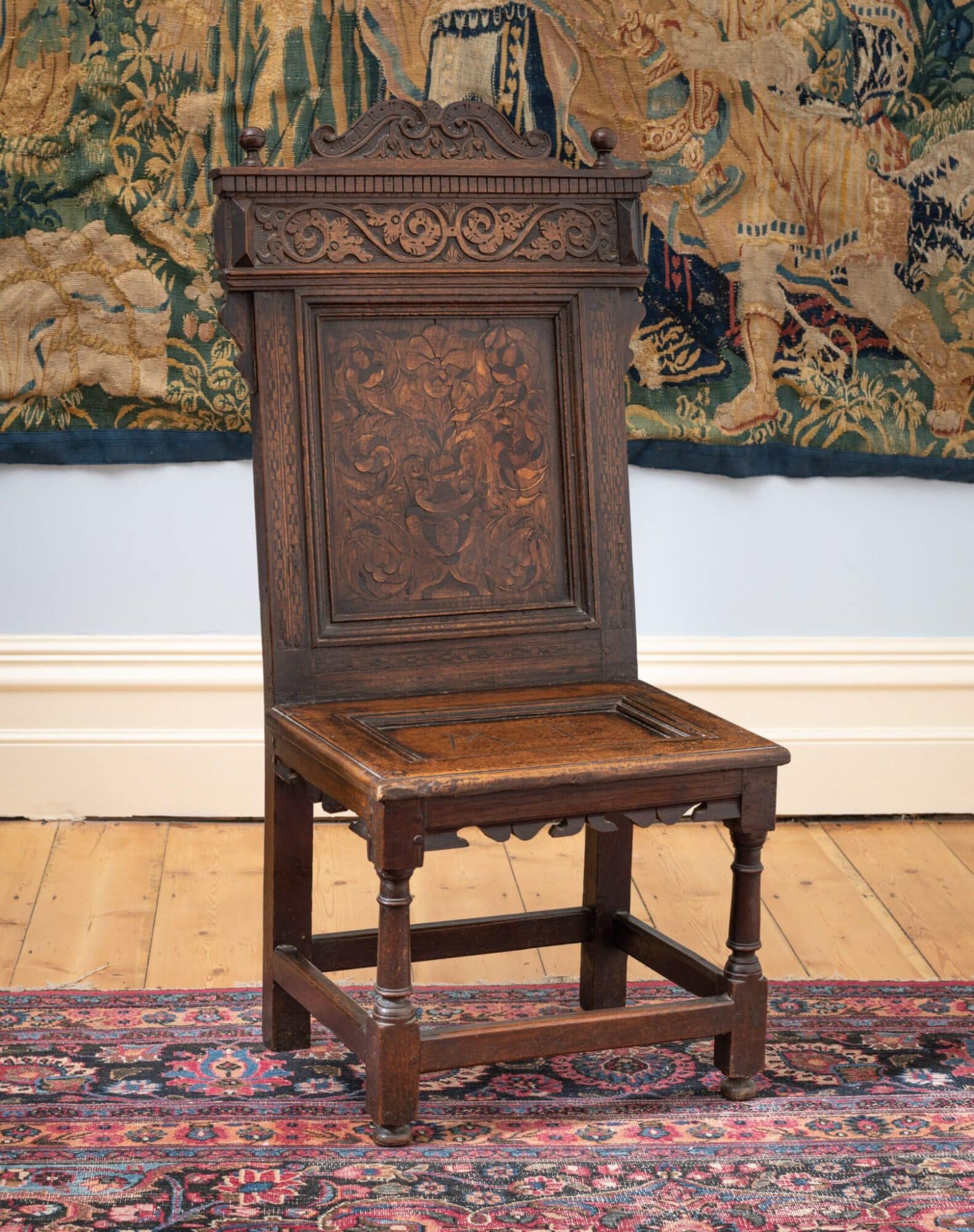Elizabeth I Inlaid Backstool