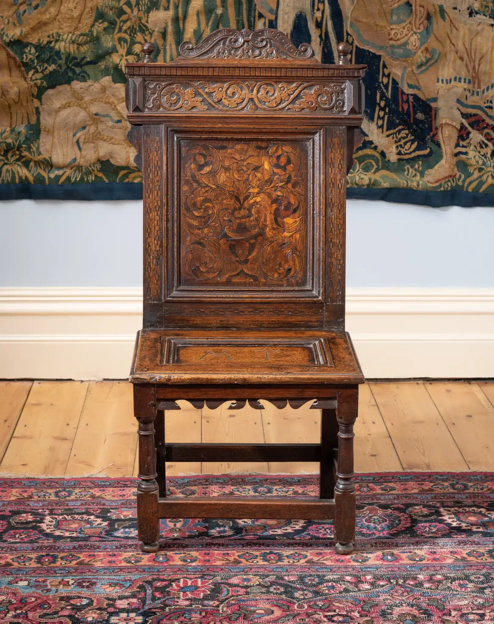 Elizabeth I Inlaid Backstool