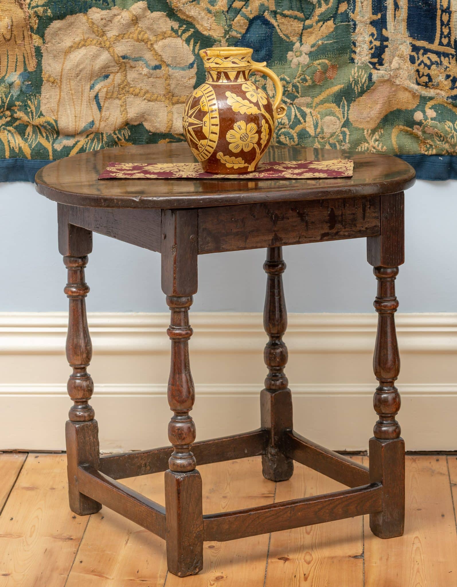 Charles II oak tavern table