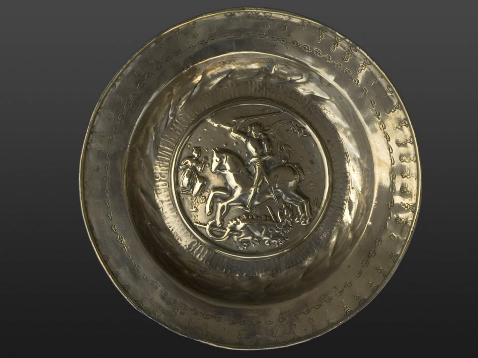 Brass Almsdish