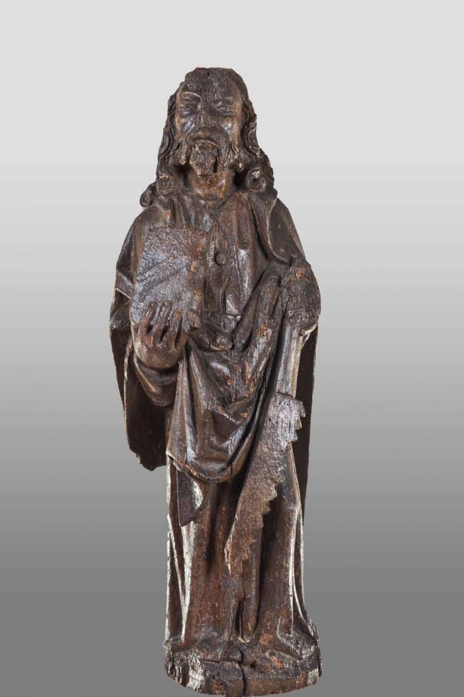 English oak sculpture of St Simon