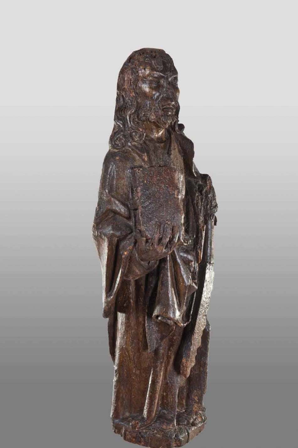 English oak sculpture of St Simon