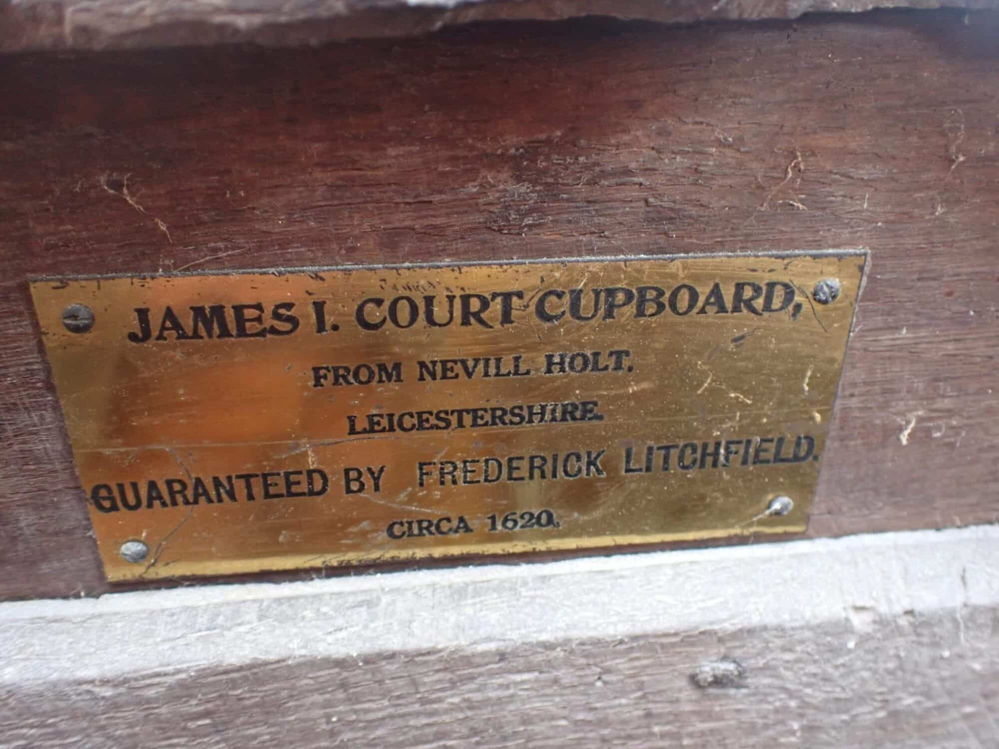 James I Oak Carved Canted Livery Cupboard
