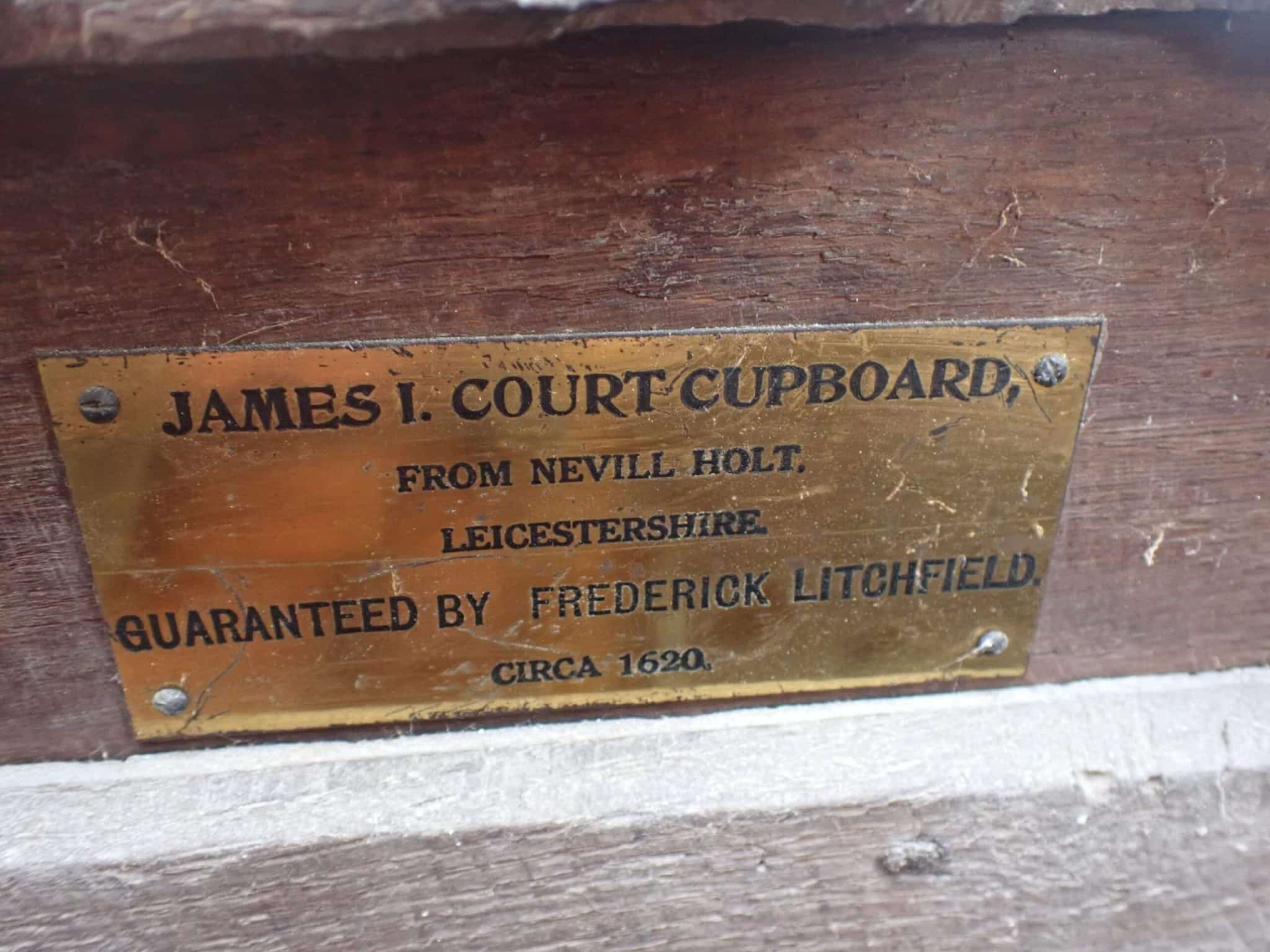 James I Oak Carved Canted Livery Cupboard