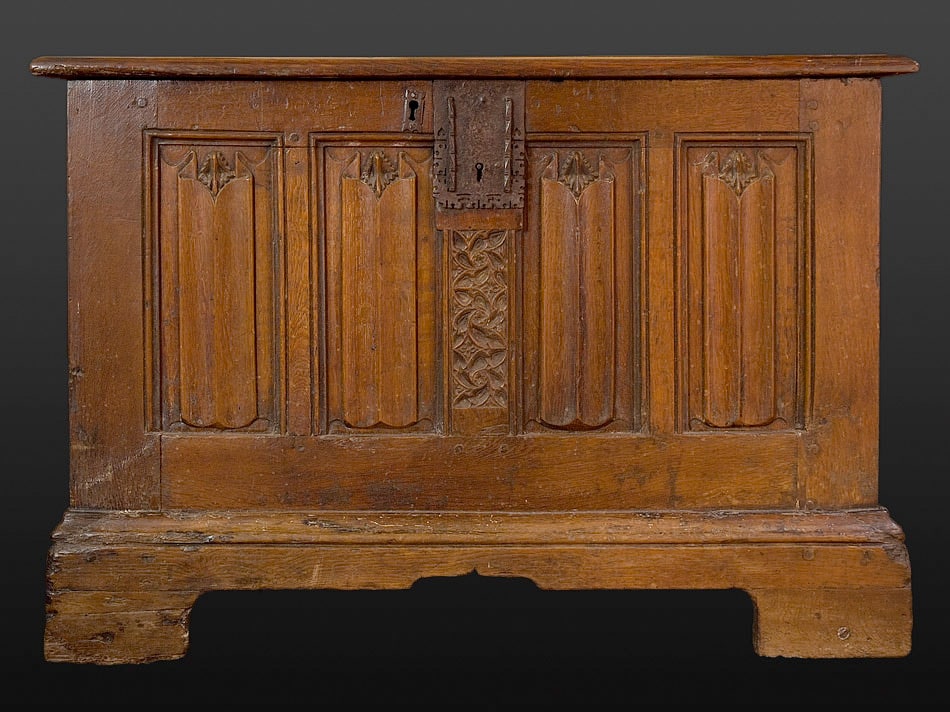 Gothic linenfold chest