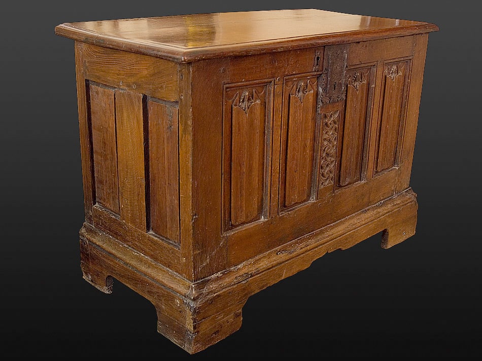 Gothic linenfold chest
