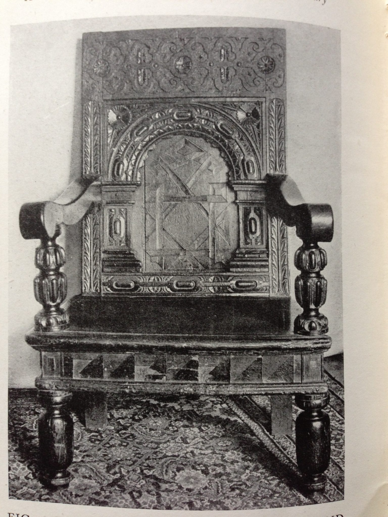 Elizabeth I Exeter armchair