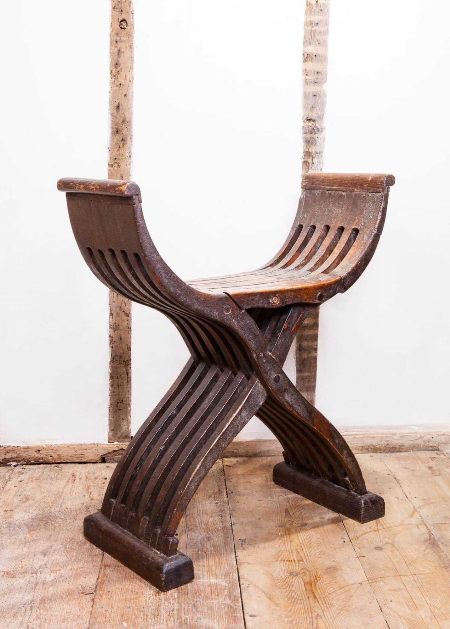 Late 15th century folding stool
