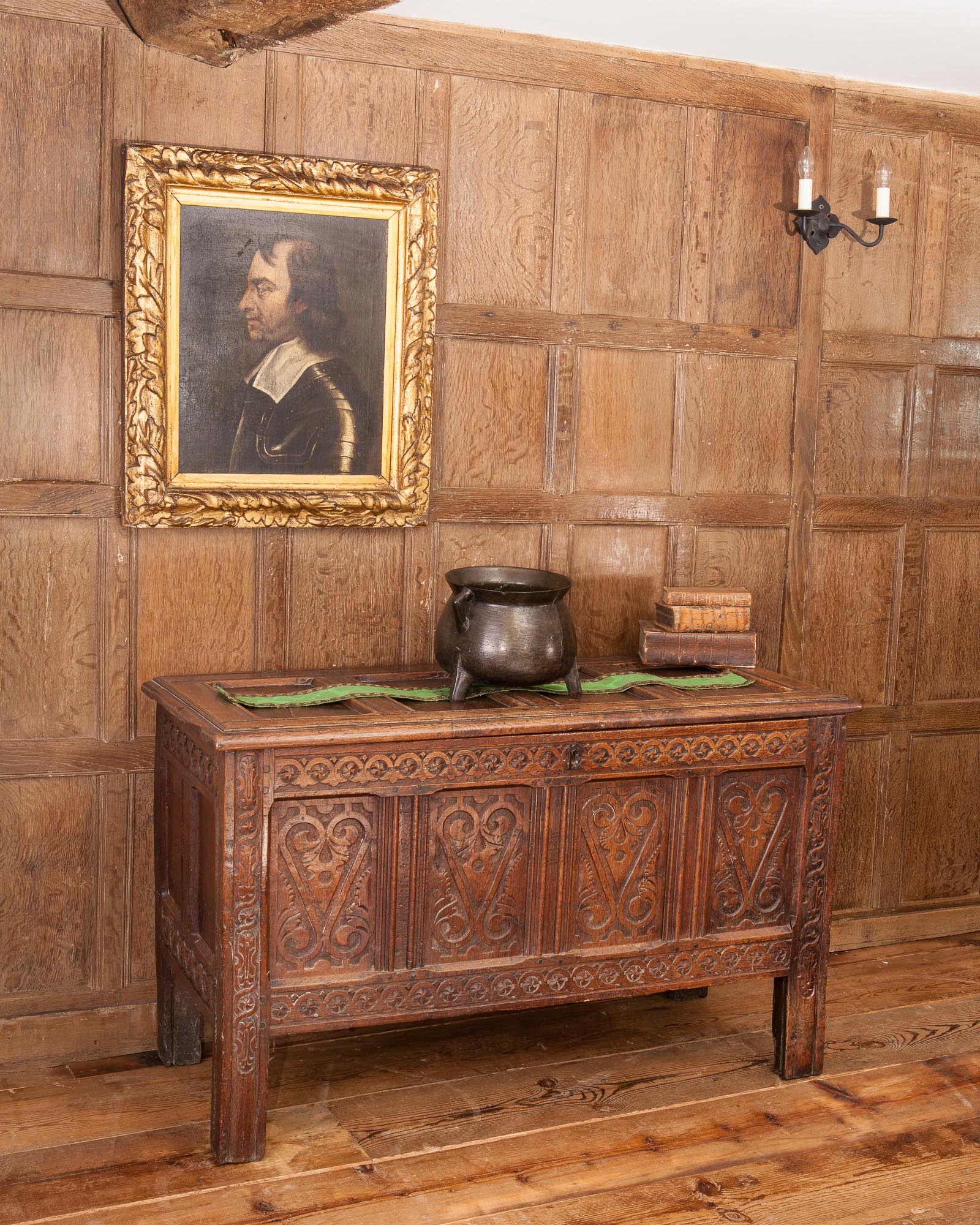 Charles I joined oak chest