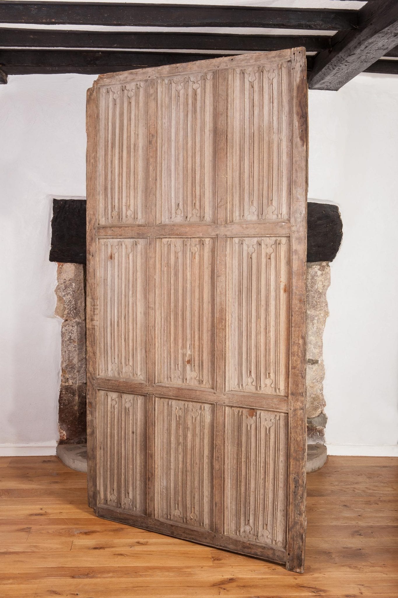 Gothic linenfold panelling