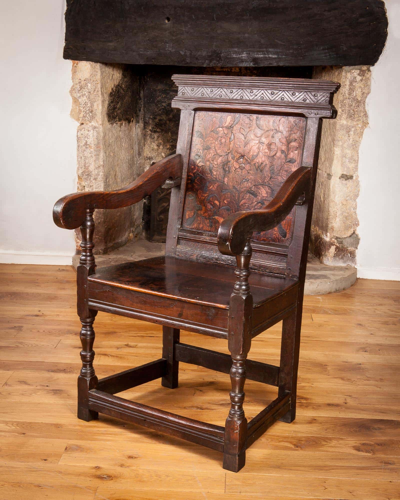 James I inlaid armchair