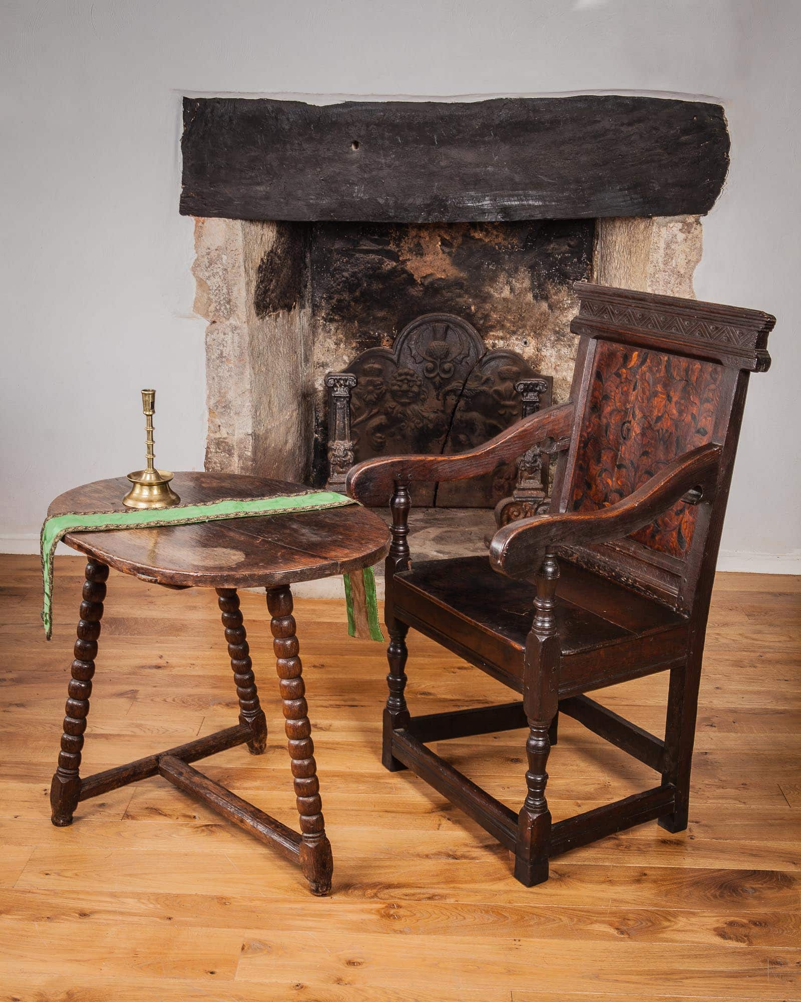 James I inlaid armchair