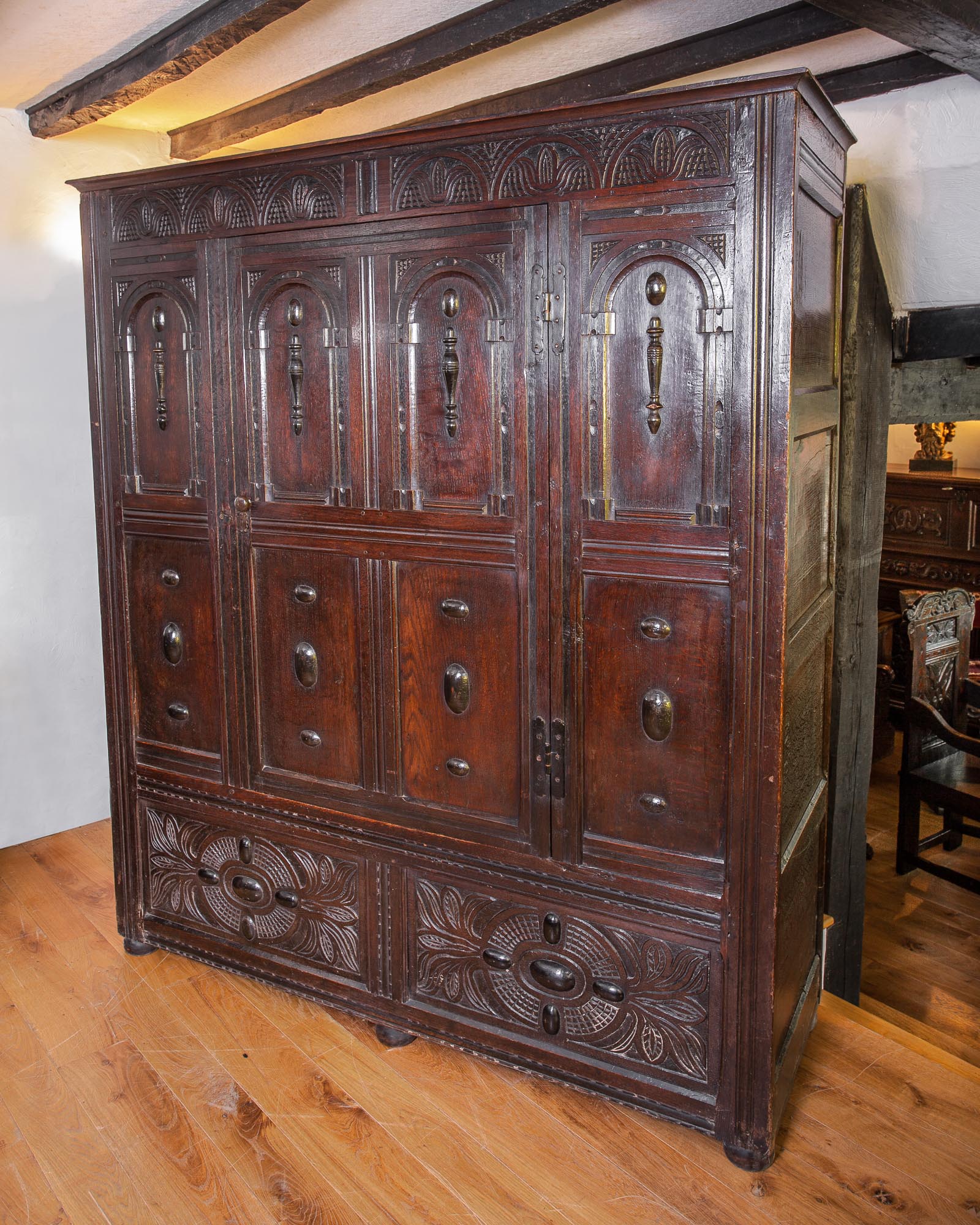 Charles II press cupboard