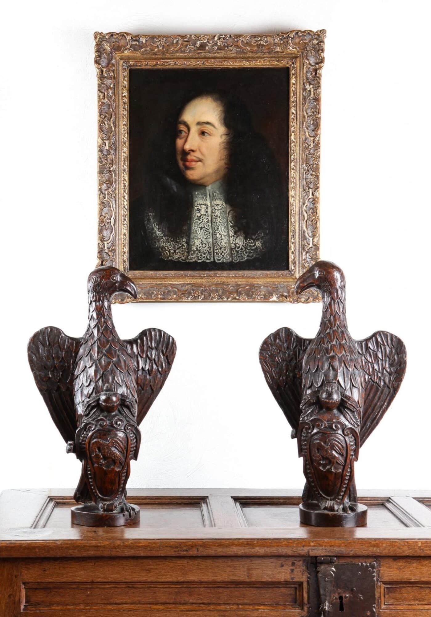 16th century pair of walnut Pelicans