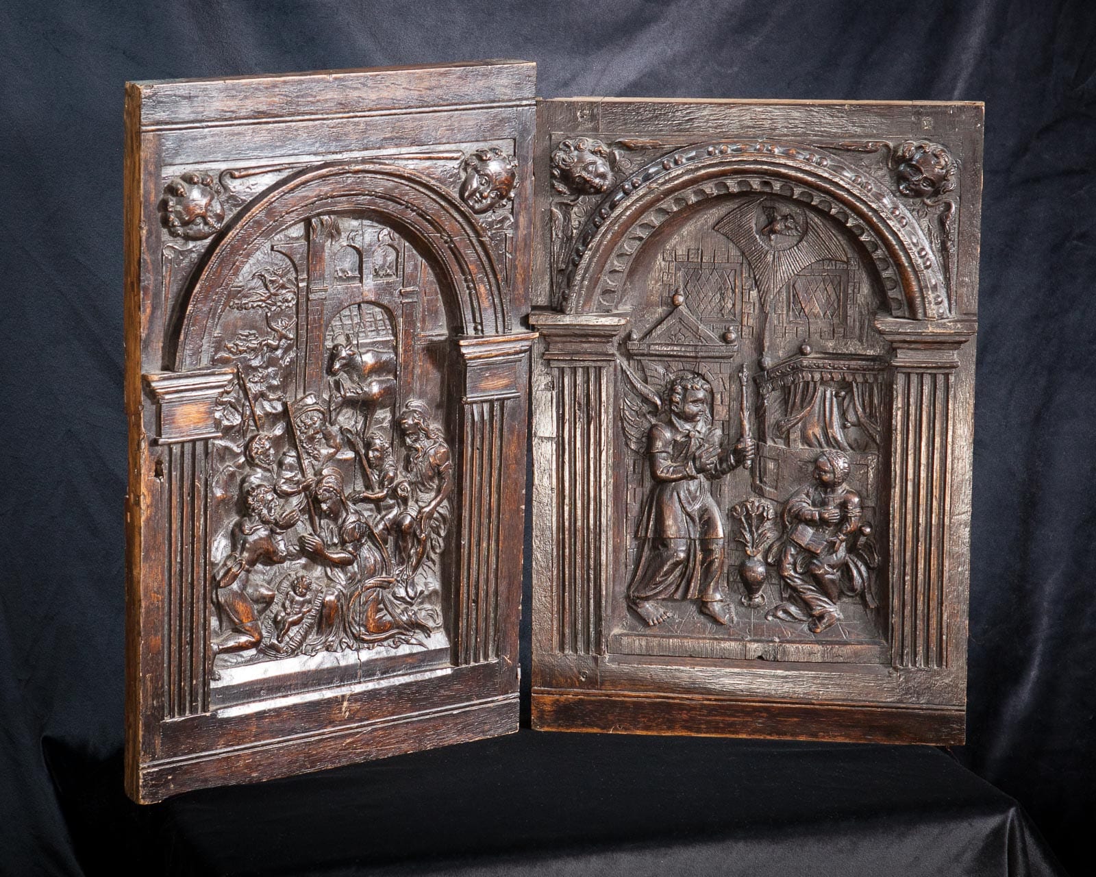 Pair of 16th century panels