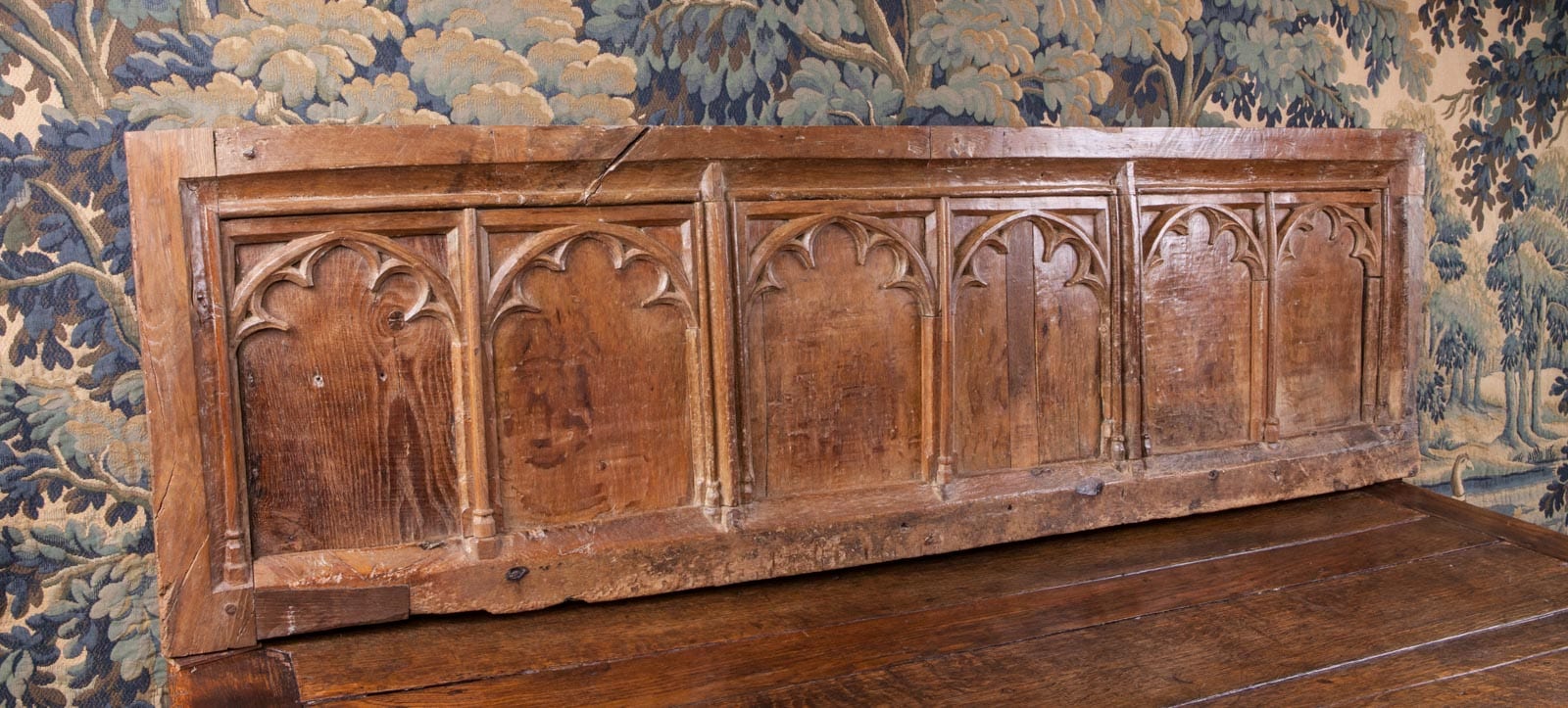 Medieval English carved panelling