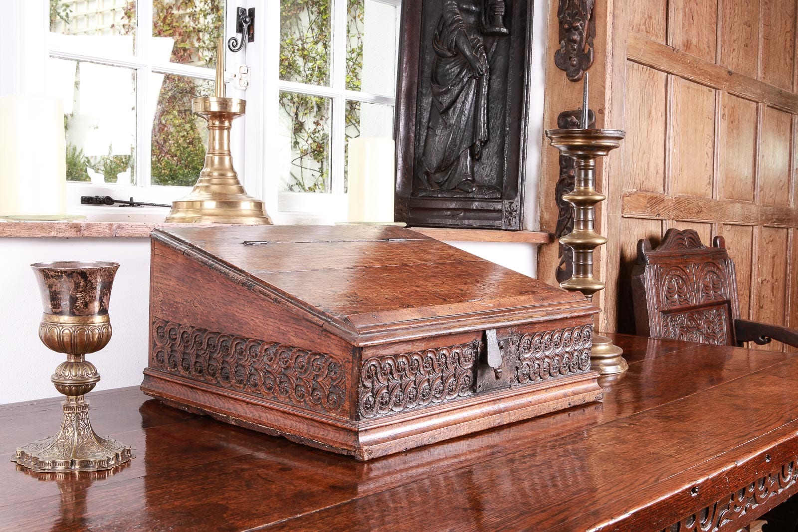 James I oak writing slope