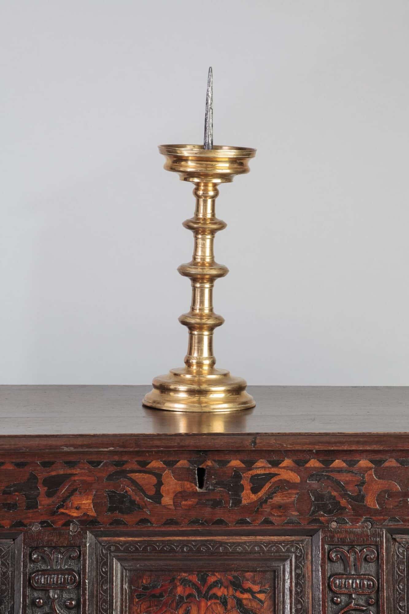Gothic pricket candlestick