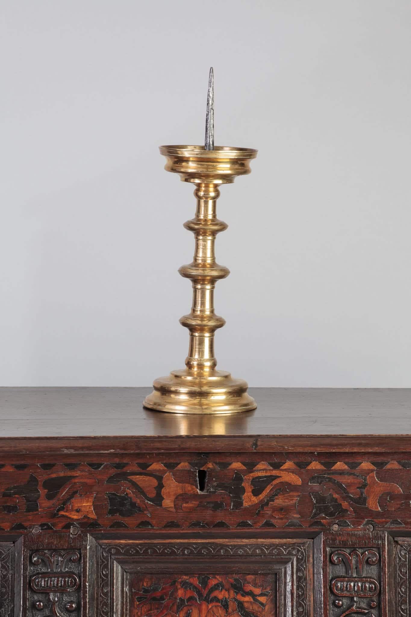 Gothic pricket candlestick