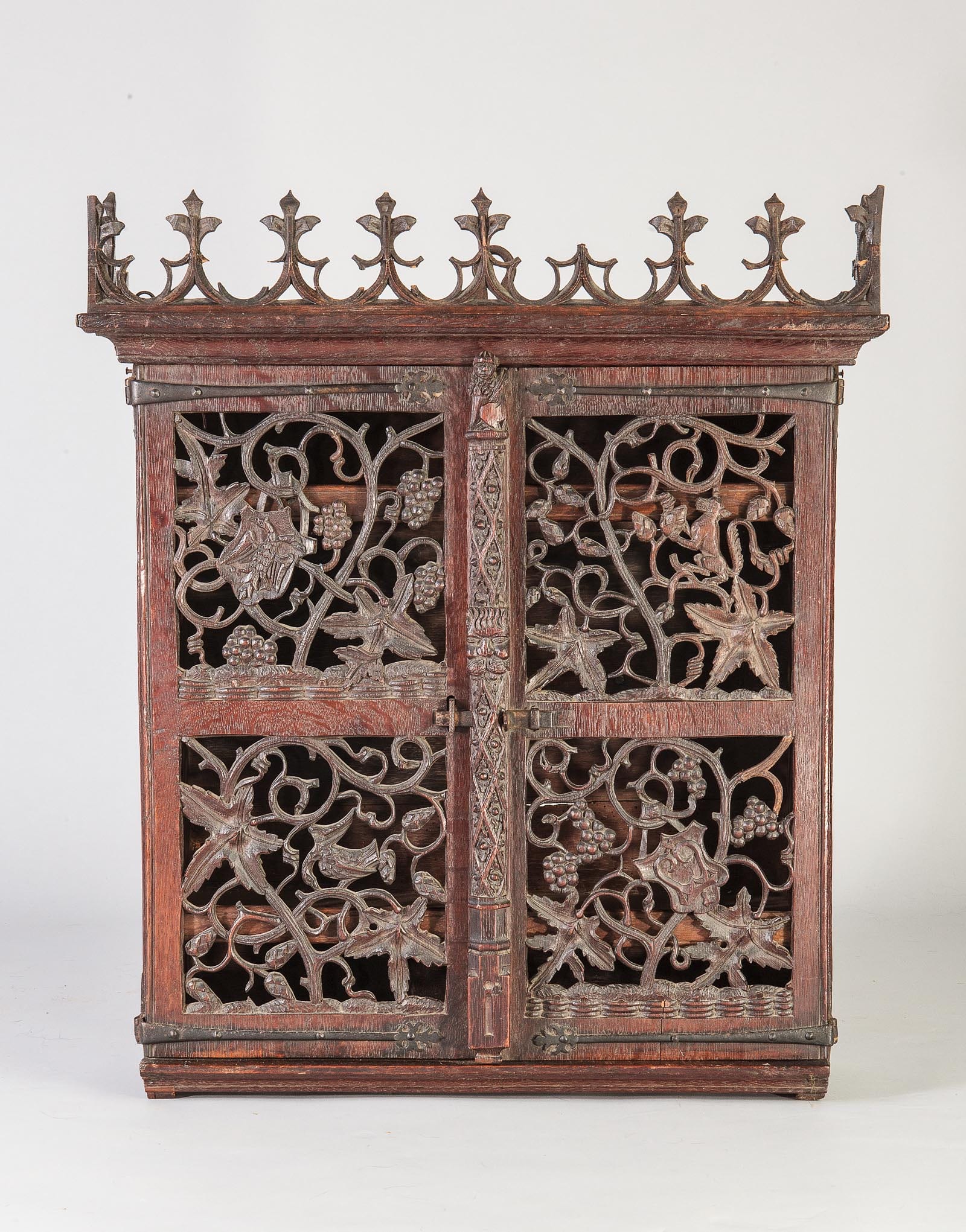 Gothic pierced hanging cupboard