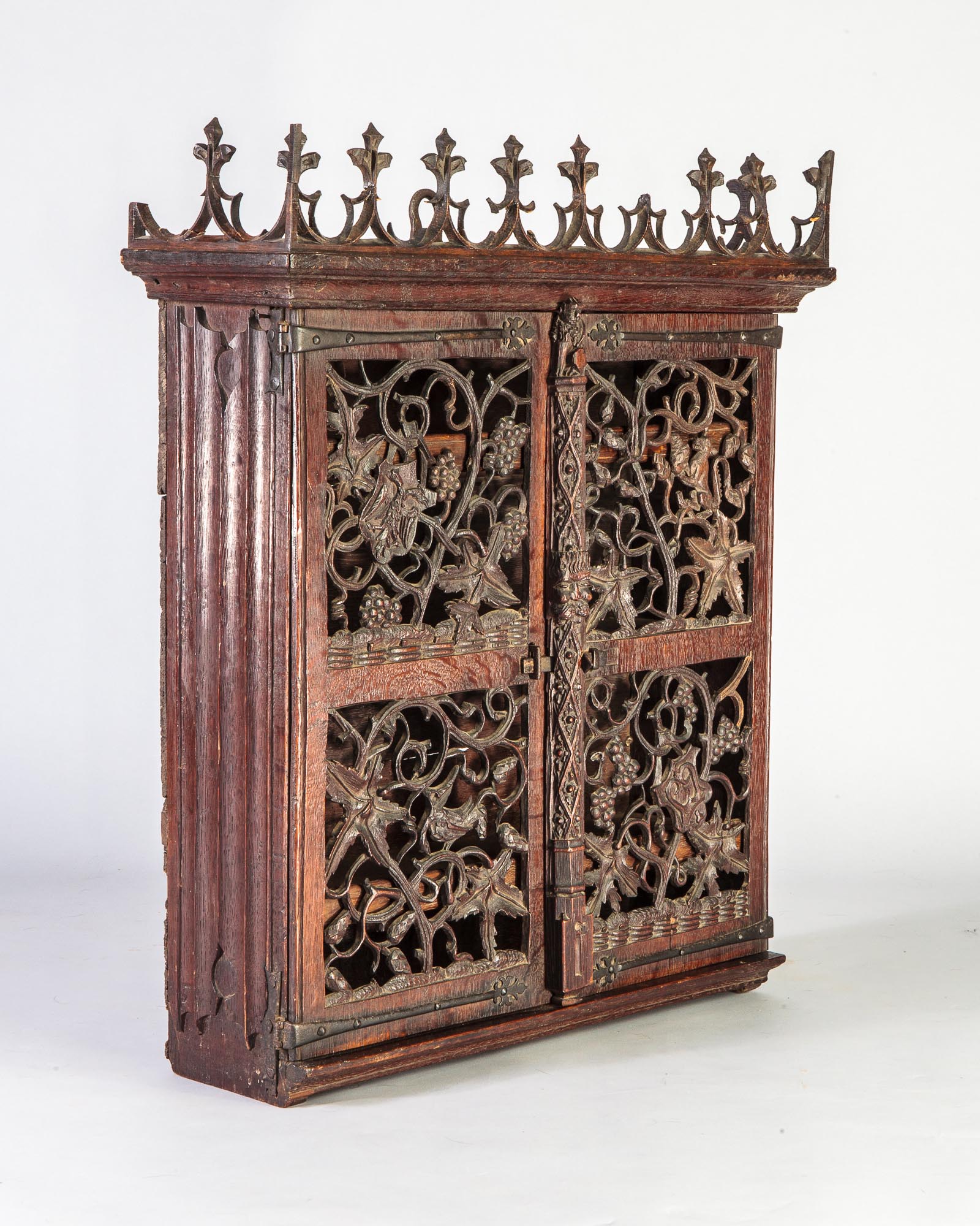 Gothic pierced hanging cupboard
